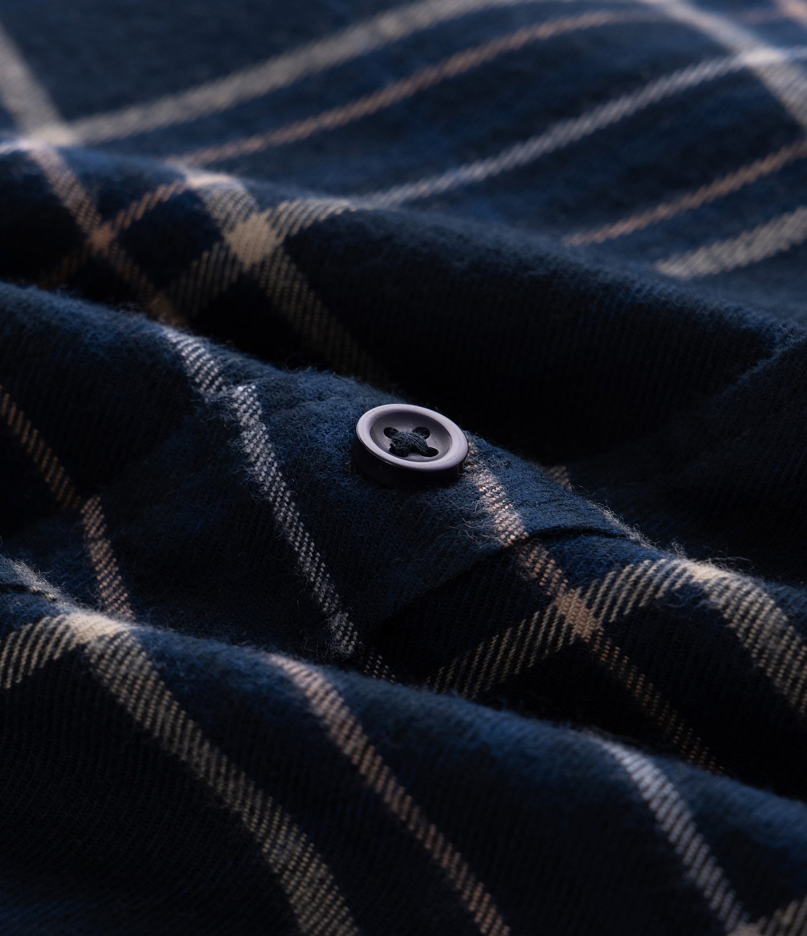 Camisa Manga Longa em Flanela com Estampa Xadrez Azul 5