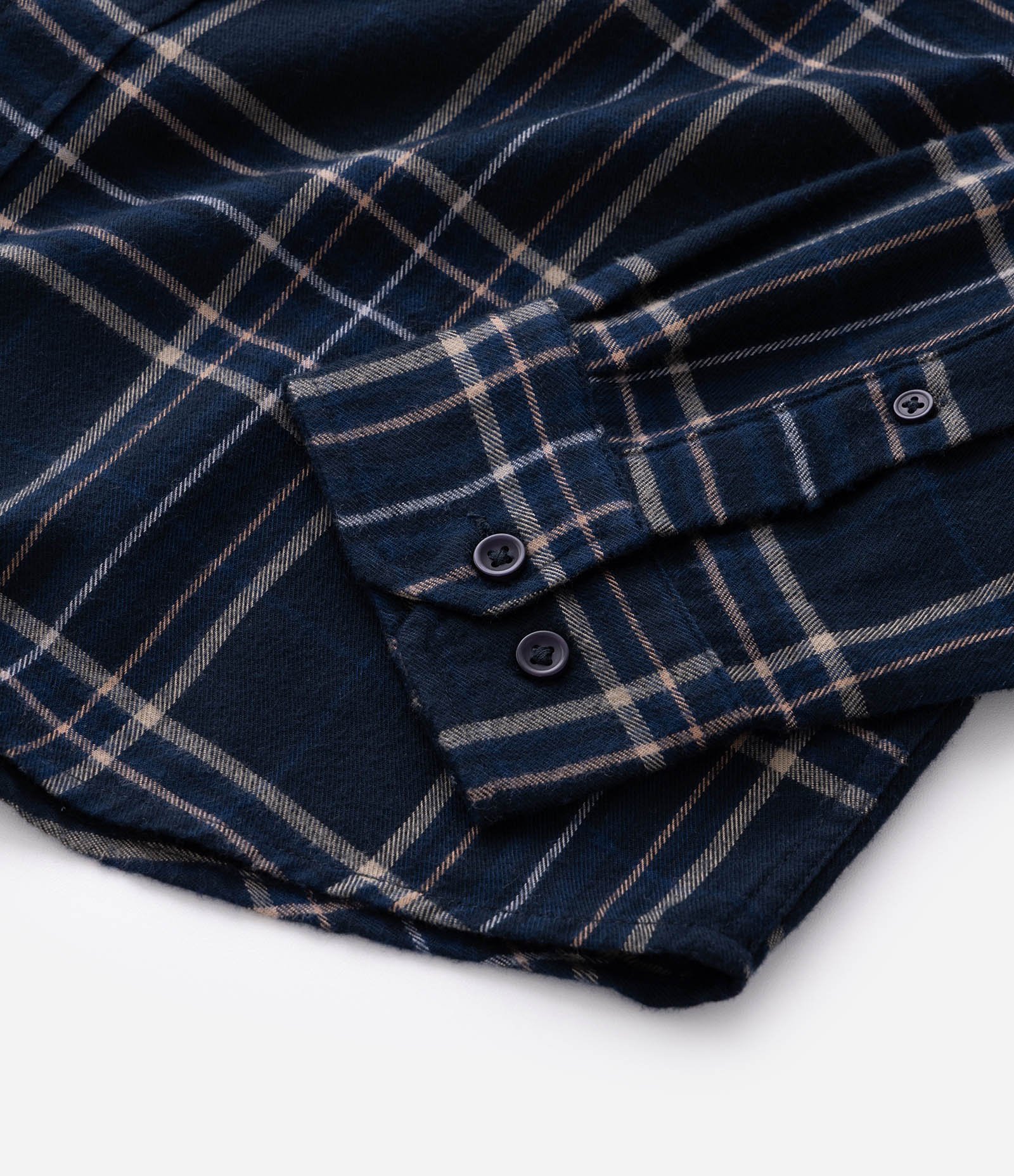 Camisa Manga Longa em Flanela com Estampa Xadrez Azul 6