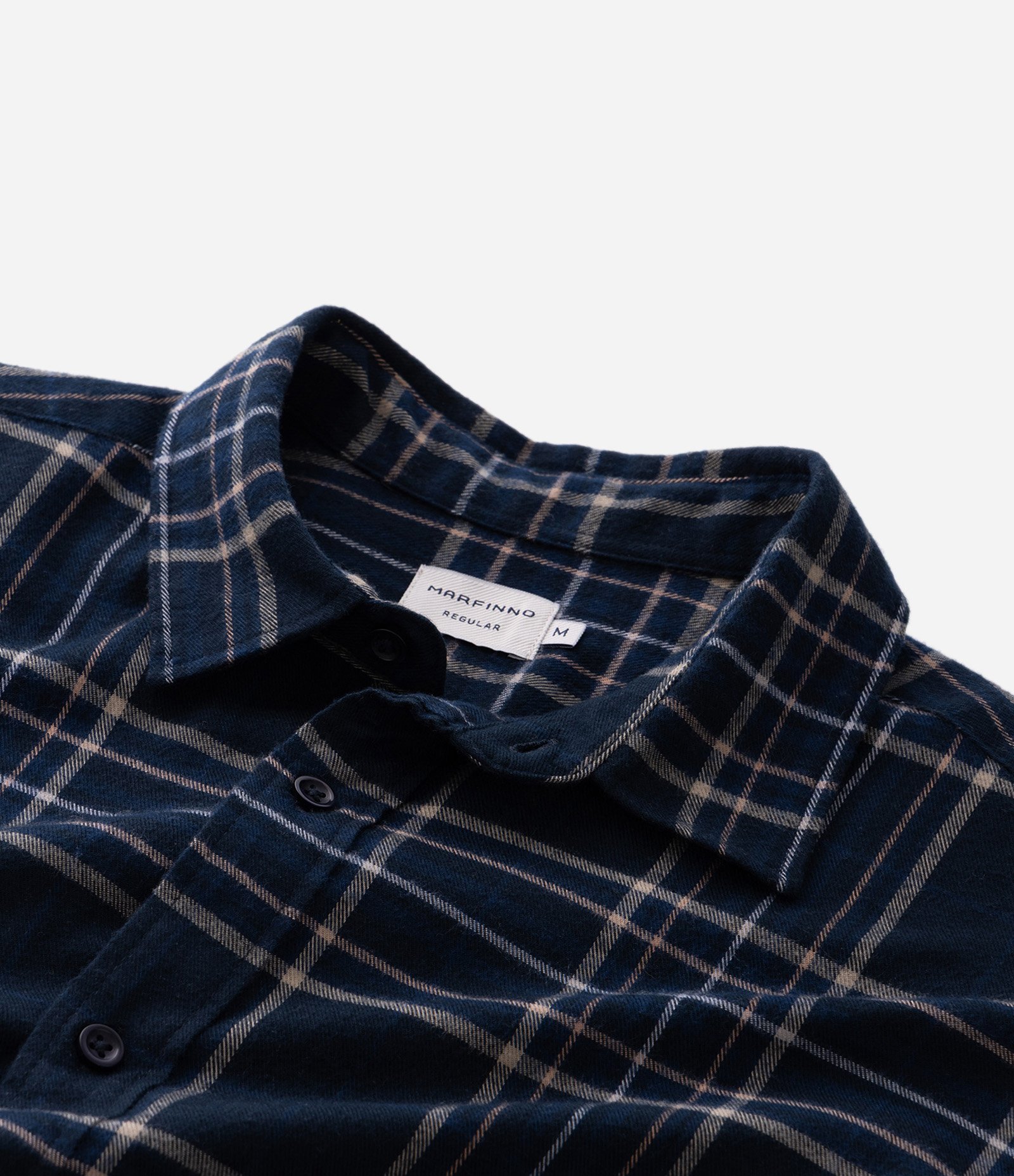 Camisa Manga Longa em Flanela com Estampa Xadrez Azul 7