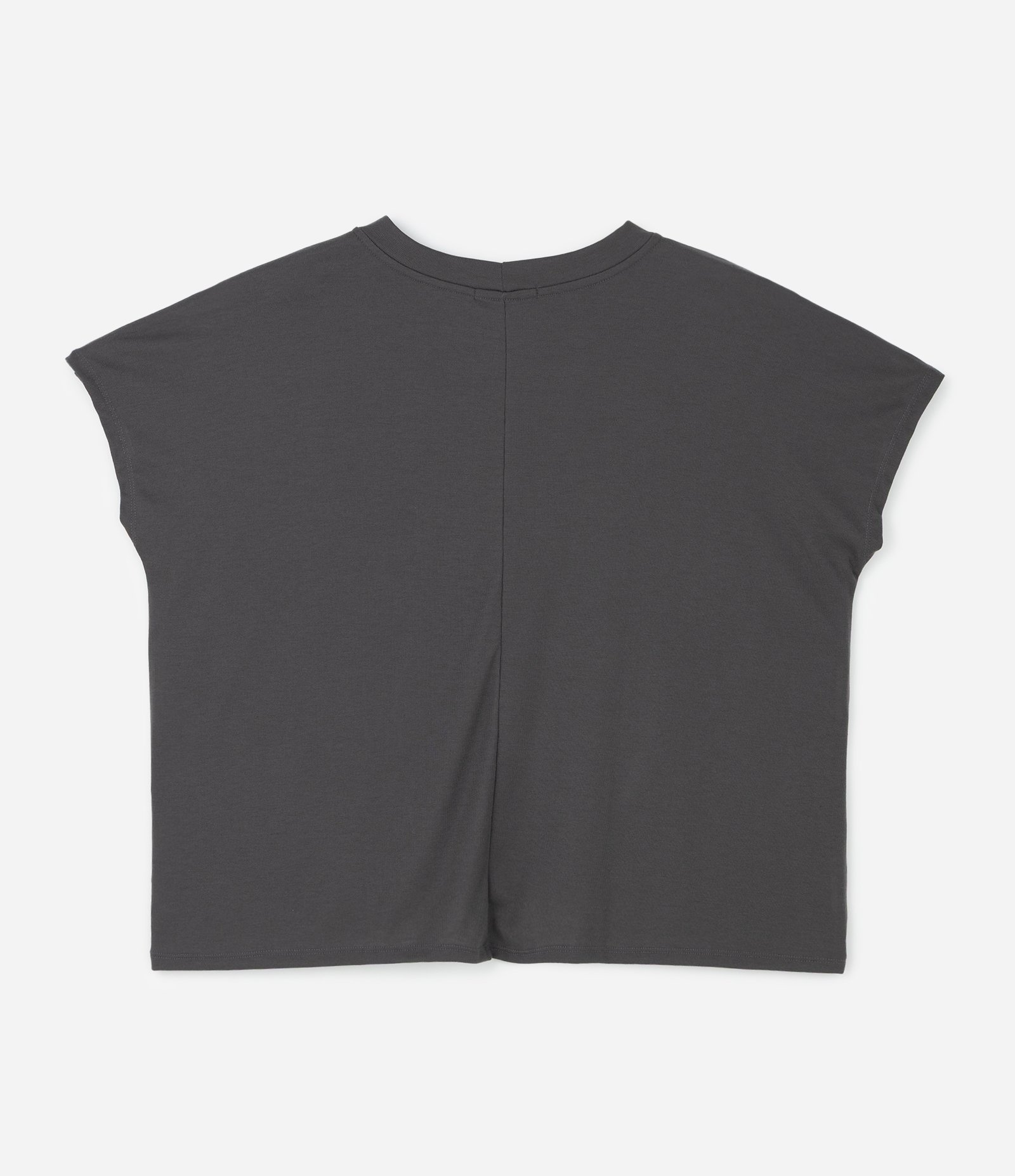 Blusa Básica em Ribana e sem Cava Curve & Plus Size Cinza 2