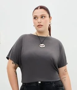 Blusa Básica em Ribana e sem Cava Curve & Plus Size