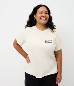 Camiseta Regular em Algodão Big Girls Squad Curve & Plus Size