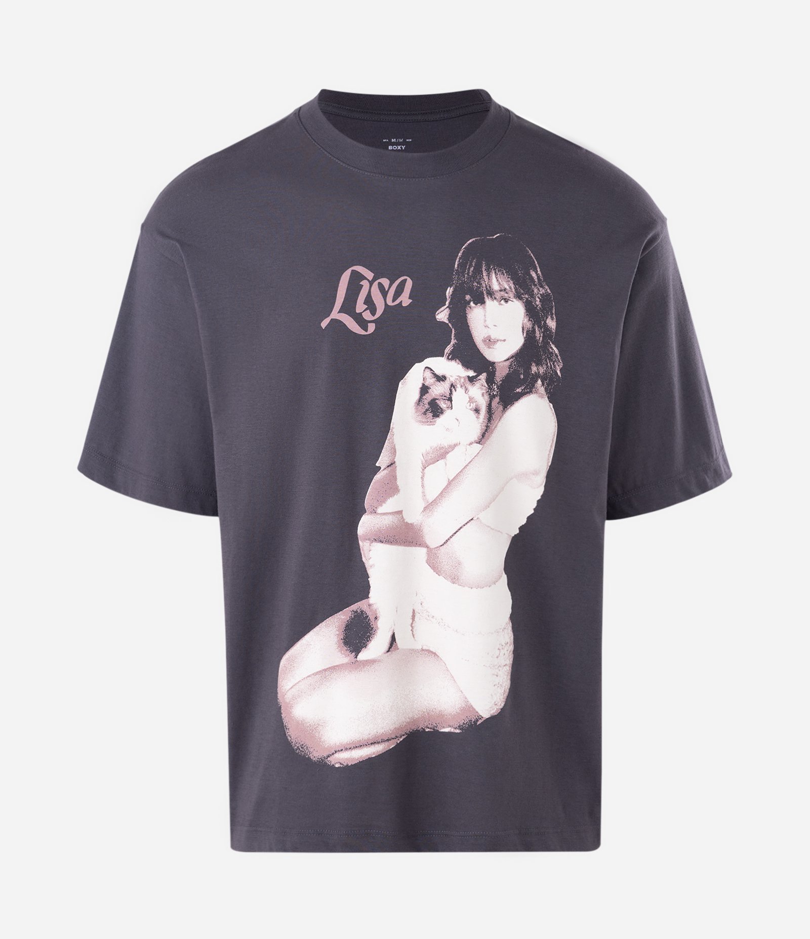 Camiseta em Algodão Estampa Lisa Black Pink Cinza 5
