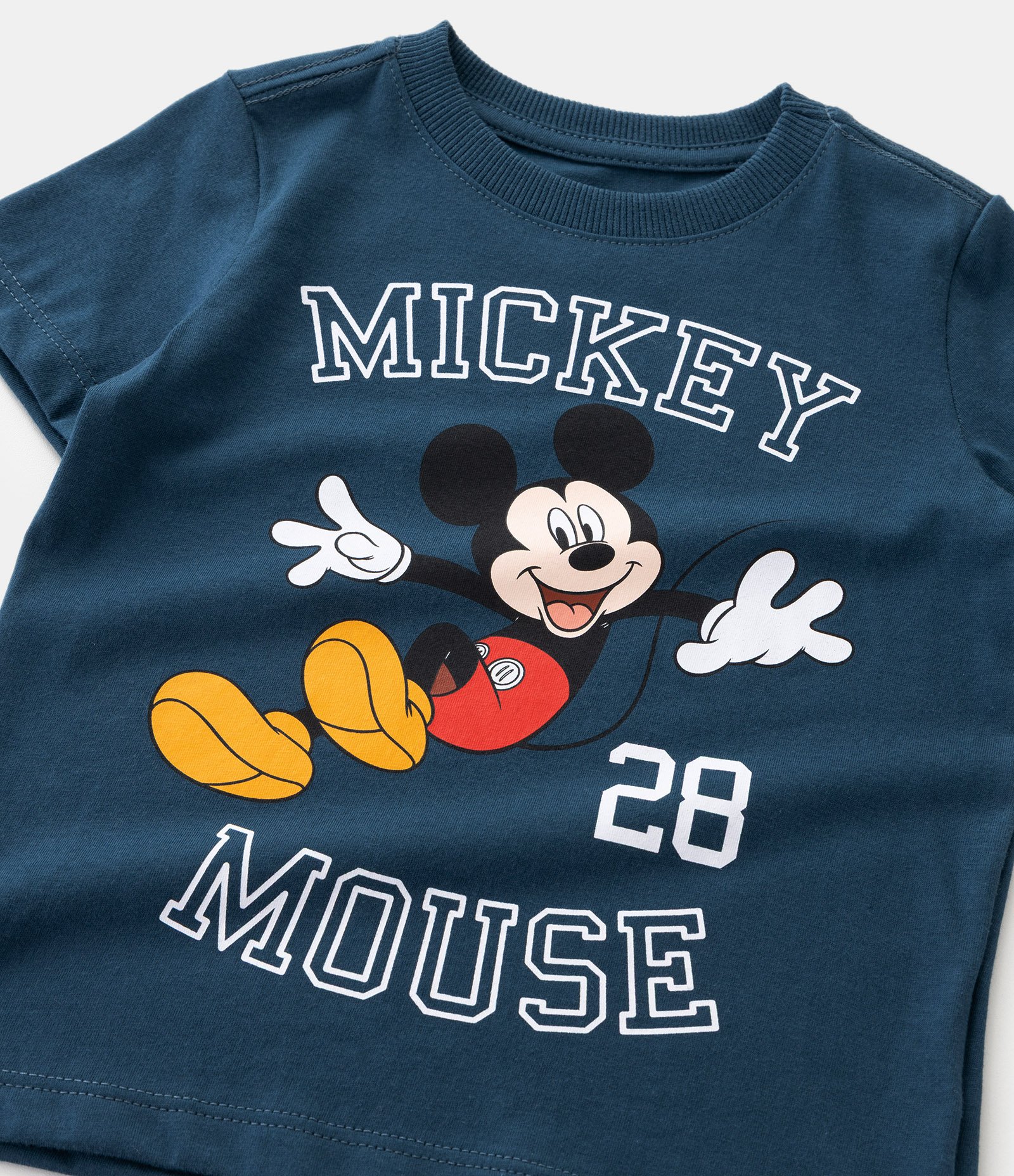 Conjunto Infantil com Estampa Mickey Mouse – Tam 1 a 6 Anos Azul/Bege 10