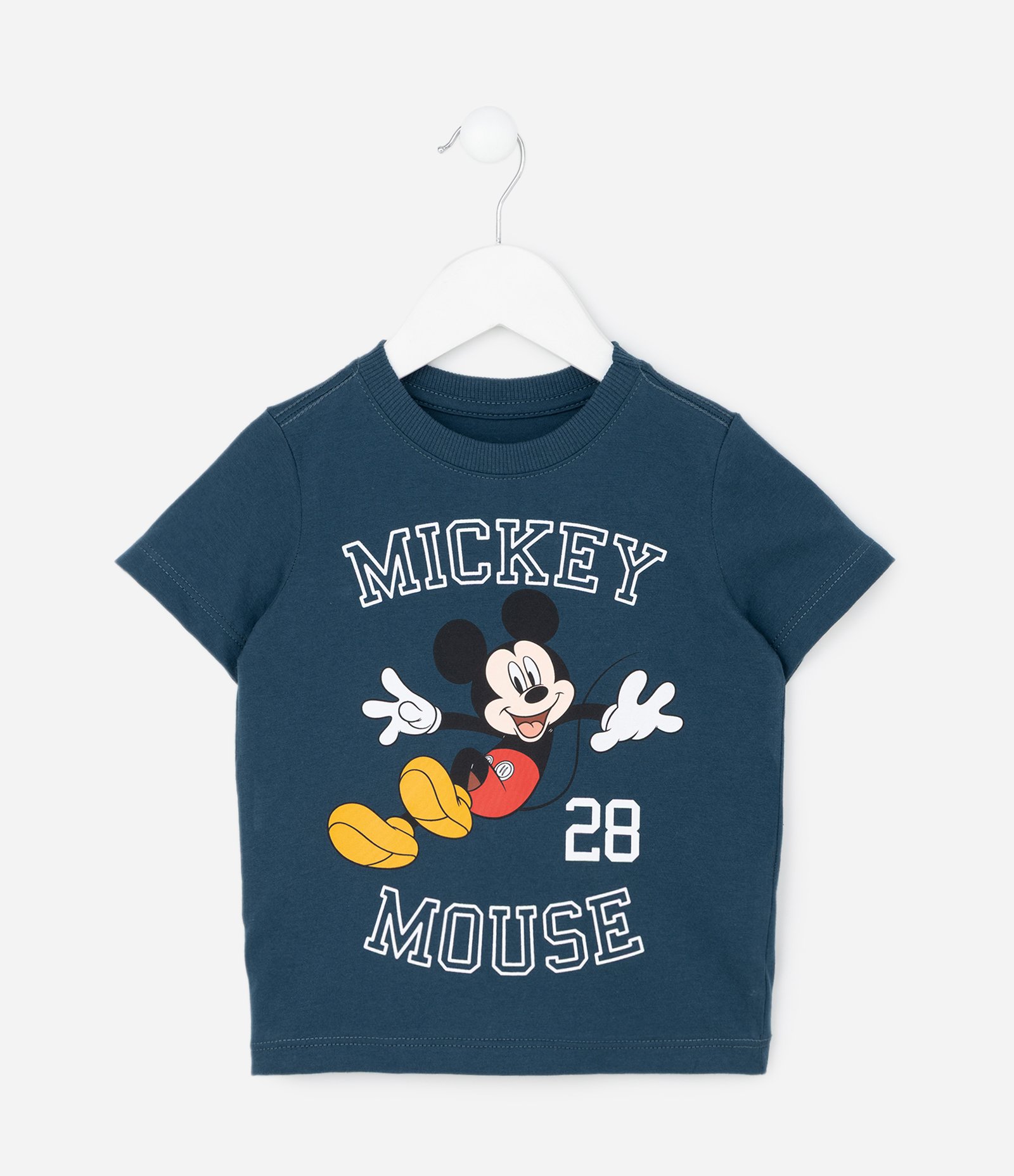 Conjunto Infantil com Estampa Mickey Mouse – Tam 1 a 6 Anos Azul/Bege 2