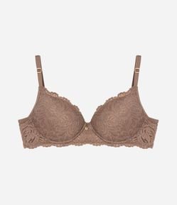 Sutiã Base em Renda Rústica com Bojo Oco