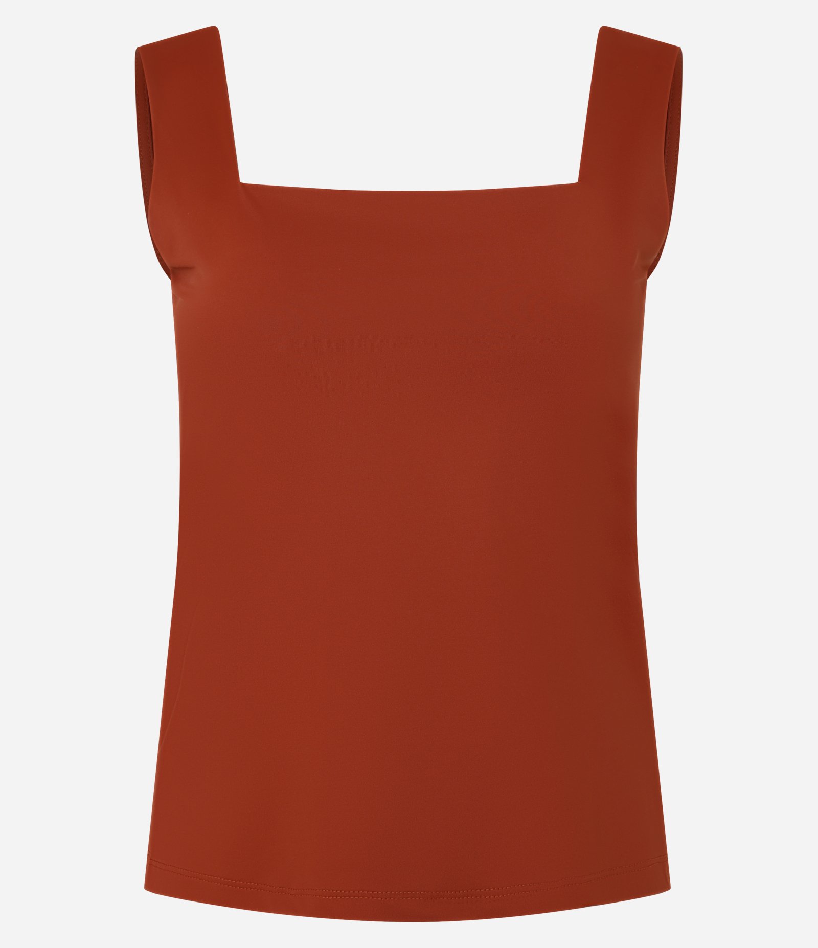 Blusa em Poliamida com Decote Quadrado Vermelho 1