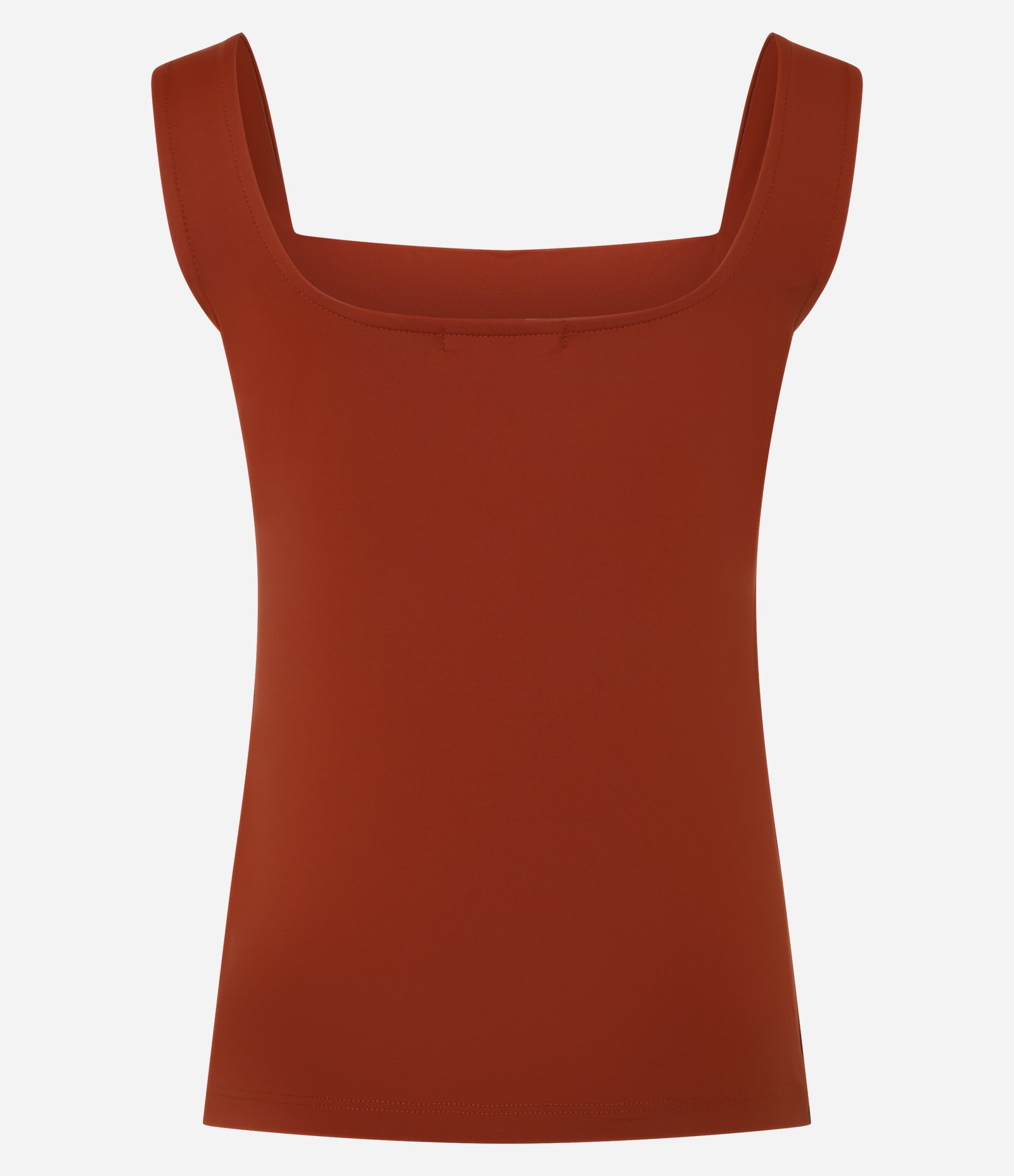 Blusa em Poliamida com Decote Quadrado Vermelho 2