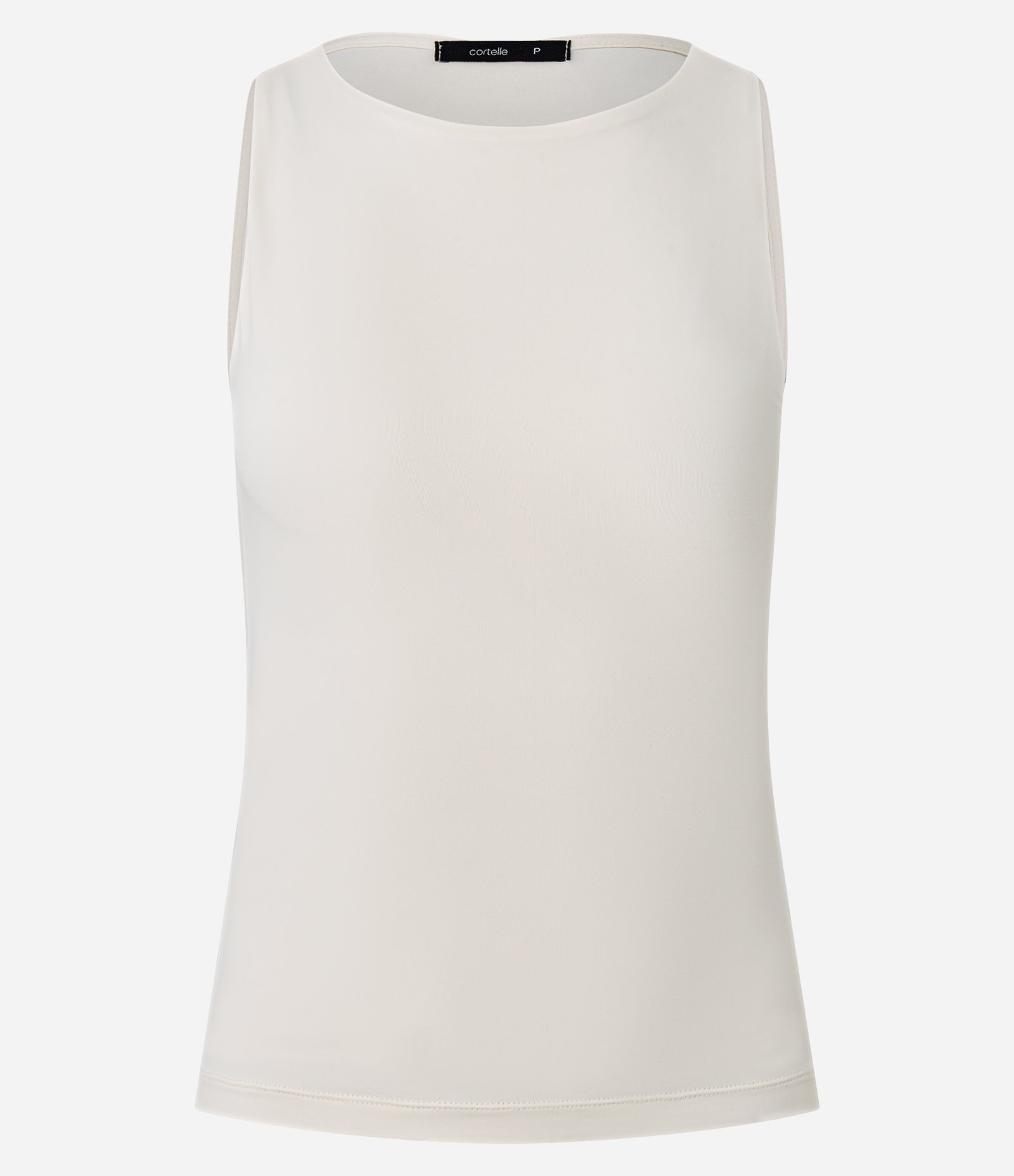 Blusa em Poliamida com Gola Redonda Off White 1