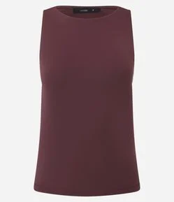 Blusa em Poliamida com Gola Redonda