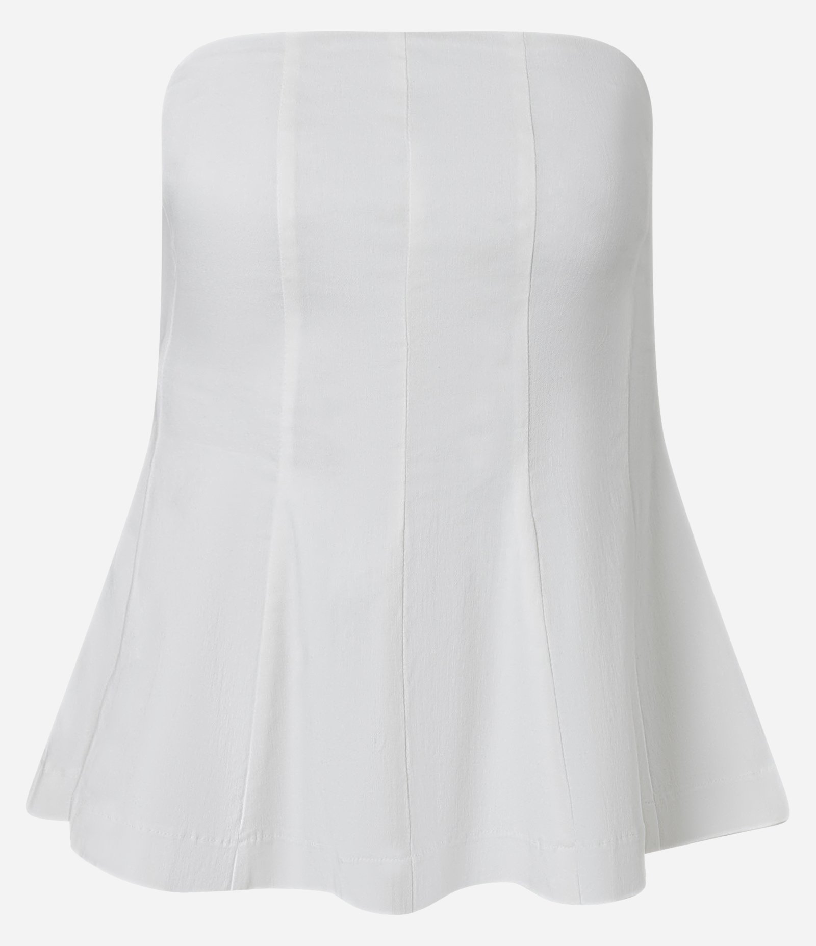 Blusa Peplum em Bengaline Tomara que Caia Branco 5