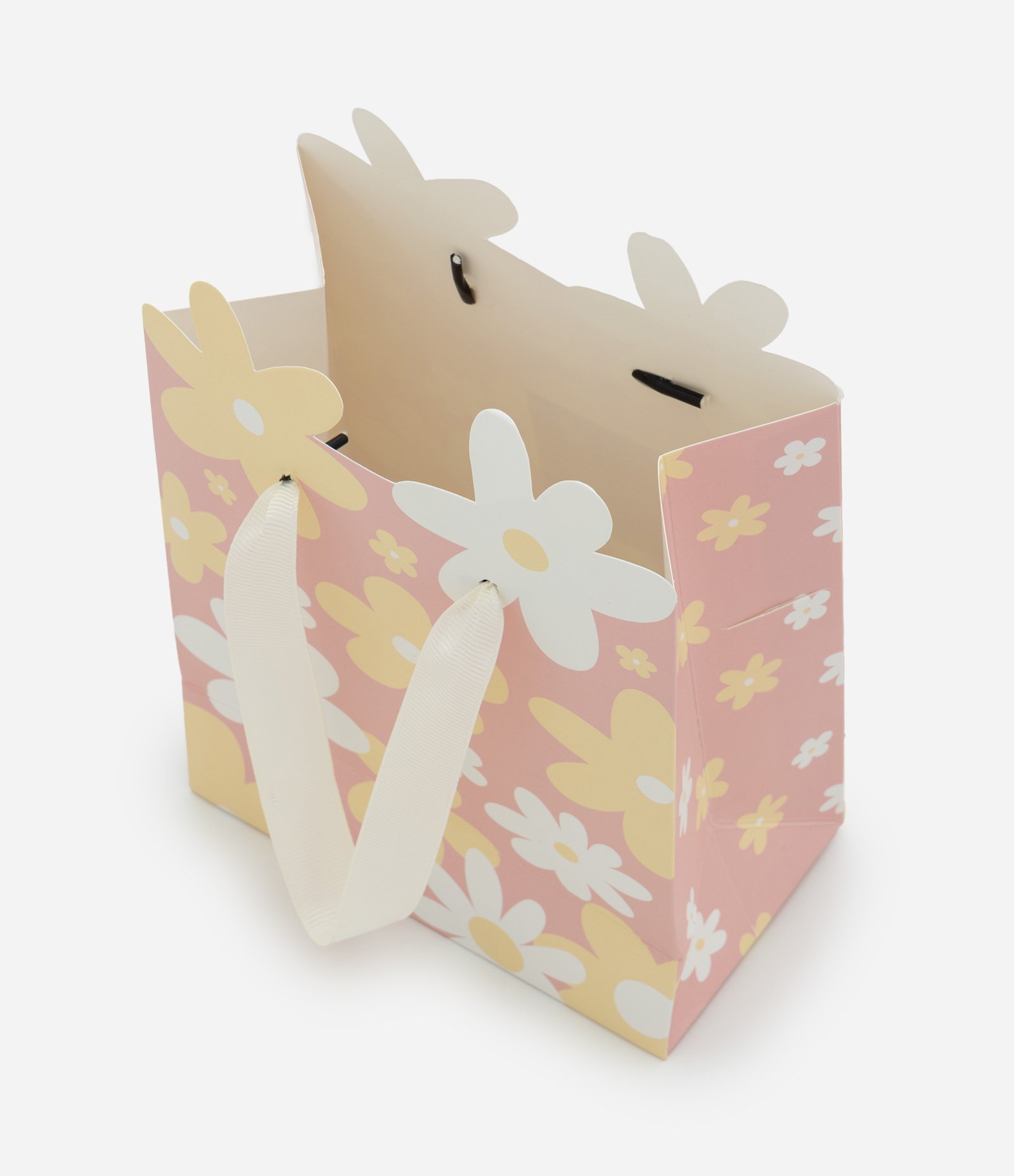 Embalagem de Presente Extra Pequeno com Estampa Floral Rosa 2