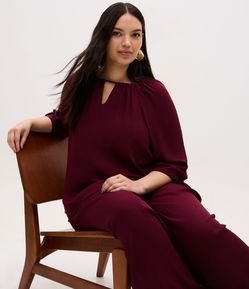 Calça Aladim em Crepe com Short Interno Curve & Plus Size