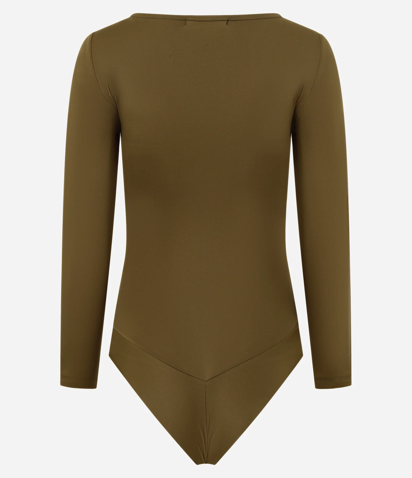 Body Básico em Poliamida com Gola Canoa Verde 2