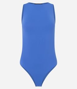 Body Básico em Poliamida com Gola Redonda