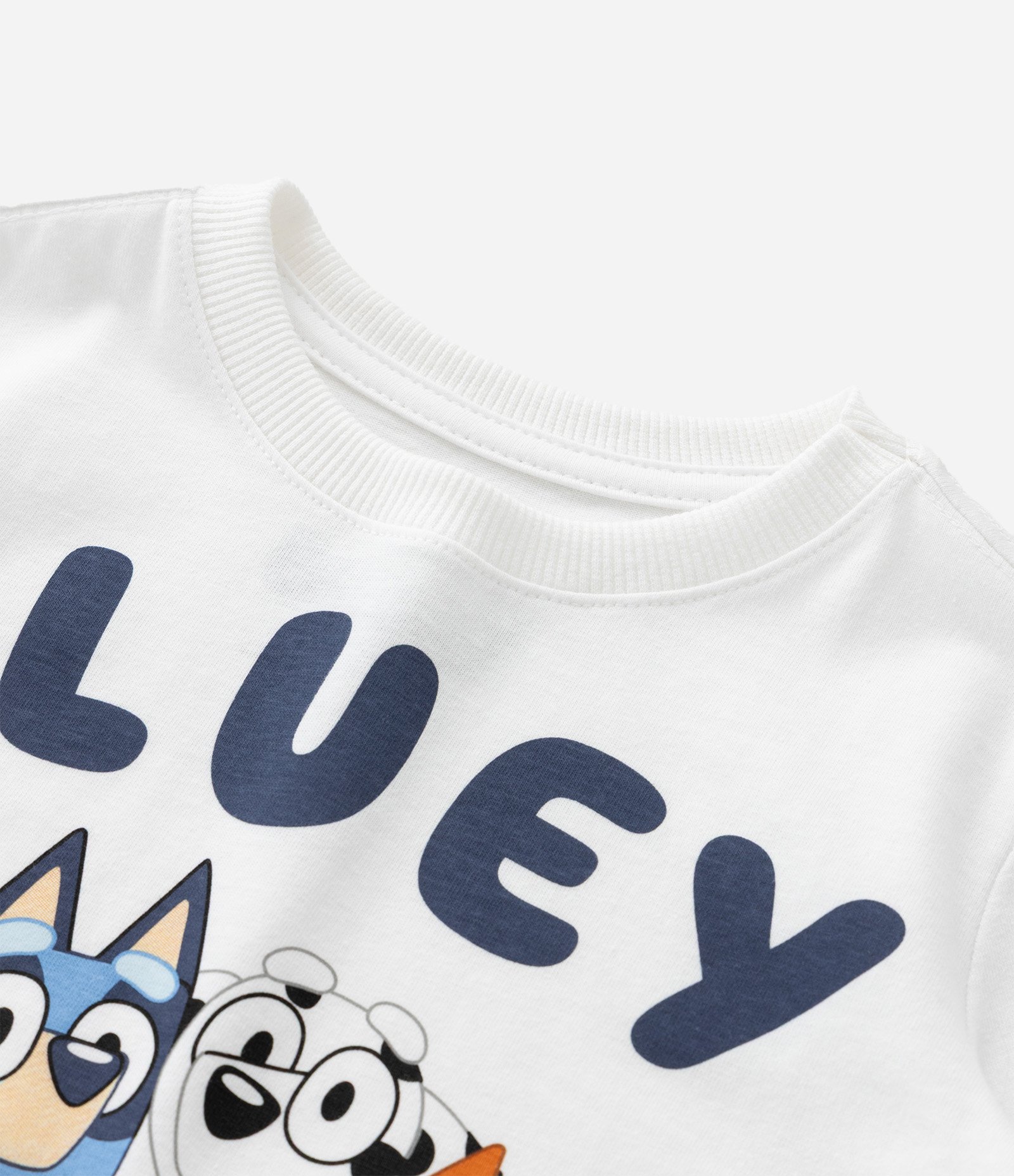 Camiseta Infantil com Estampa Bluey and Friends - Tam 2 a 6 anos Branco 4