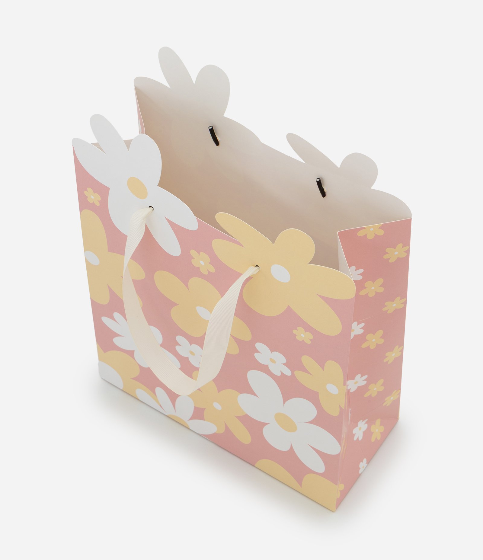 Embalagem de Presente Pequena com Estampa Floral Rosa 2