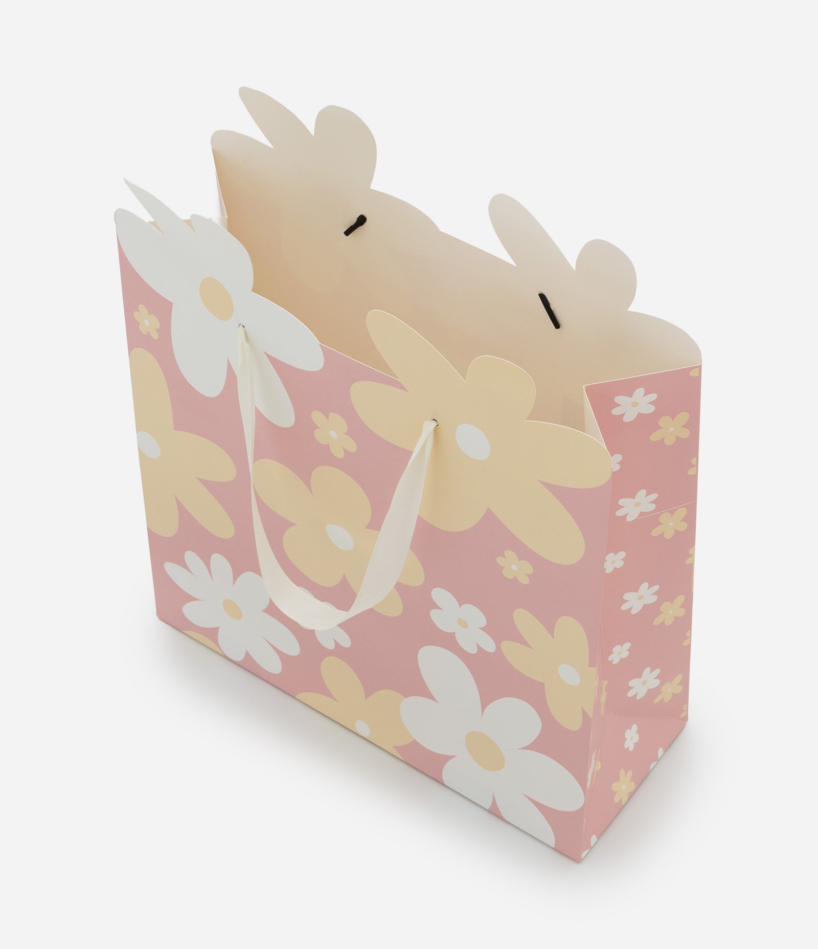 Embalagem de Presente Média com Estampa Floral Rosa 2