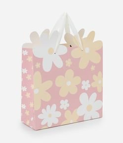 Embalagem de Presente Média com Estampa Floral
