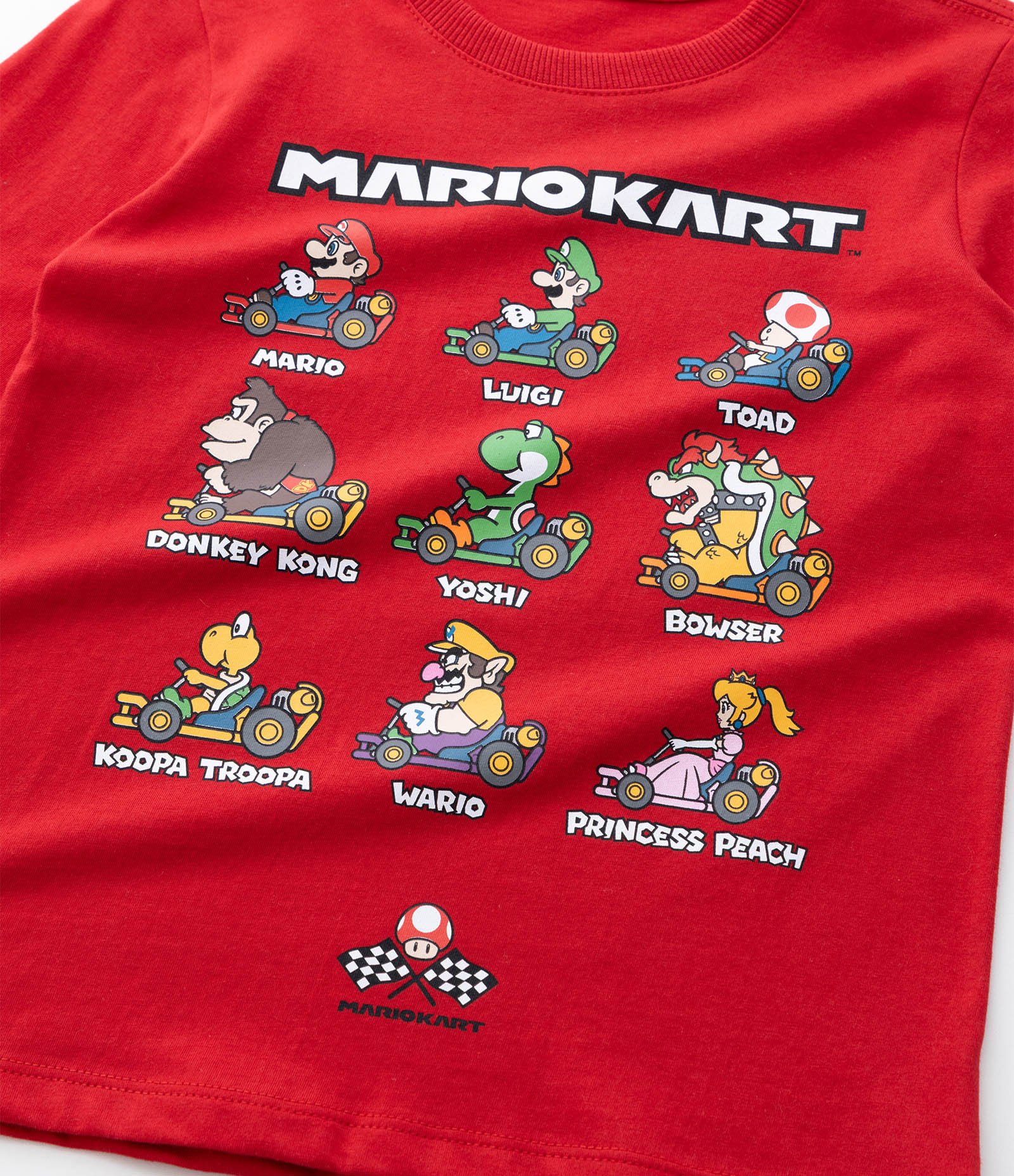 Camiseta Infantil com Estampa Mario Kart – Tam 3 a 10 Anos Vermelho 5
