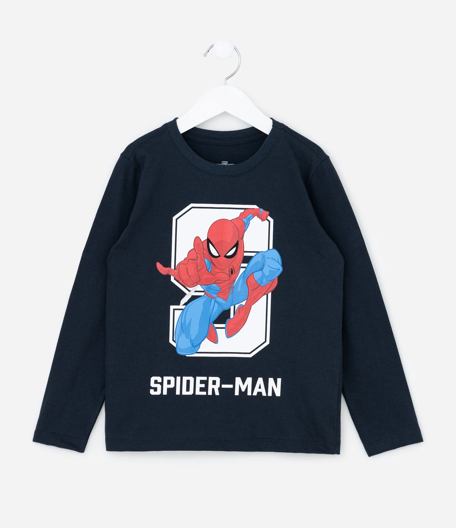Camiseta Infantil com Estampa Spider-Man – Tam 4 a 12 Anos Azul Escuro 2
