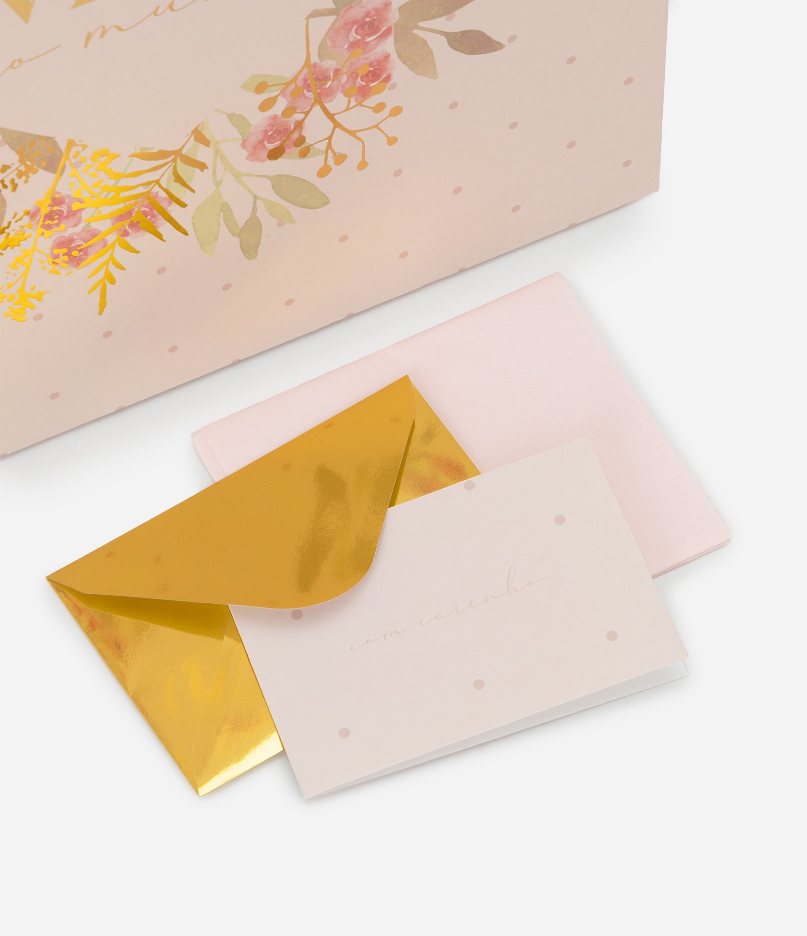 Embalagem de Presente Média Dia das Mães Rosa 4