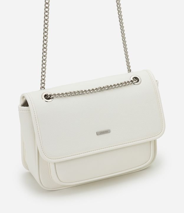 Bolsa Média em PU com Tampa e Alça Corrente