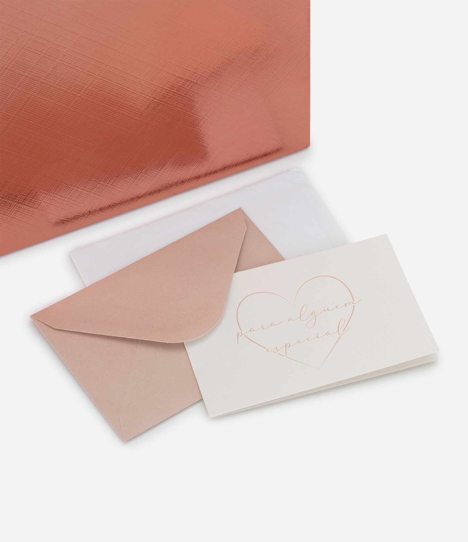 Embalagem de Presente Pequena com Efeito Metalizado Rosa 4