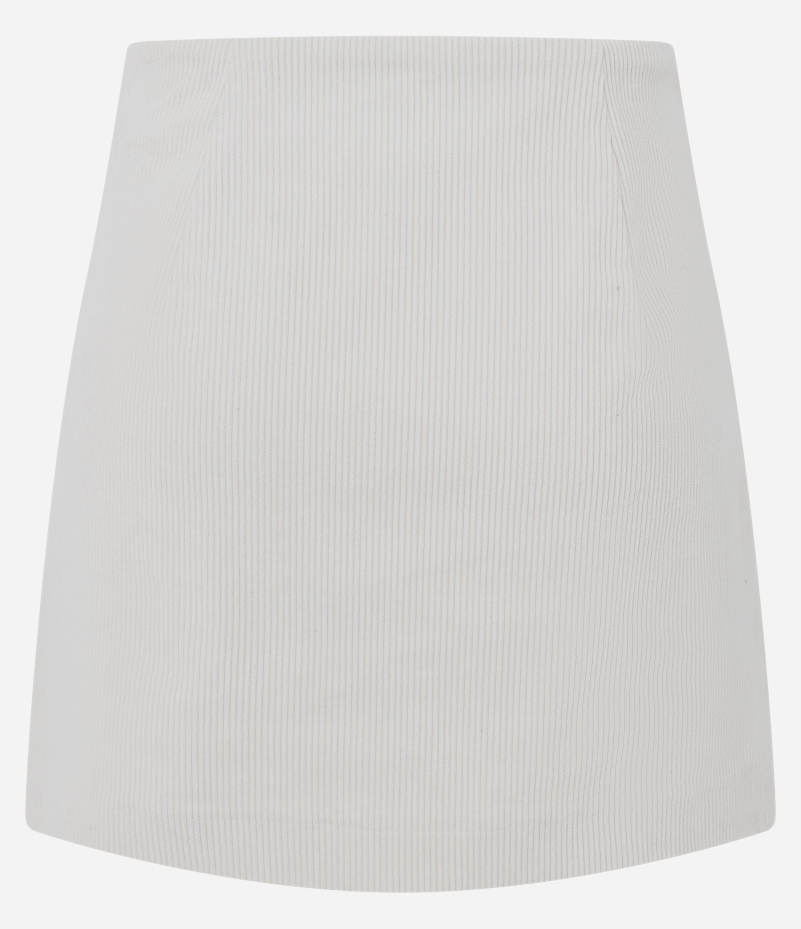 Short Saia Curto em Cotelê com Bolsos Branco 3