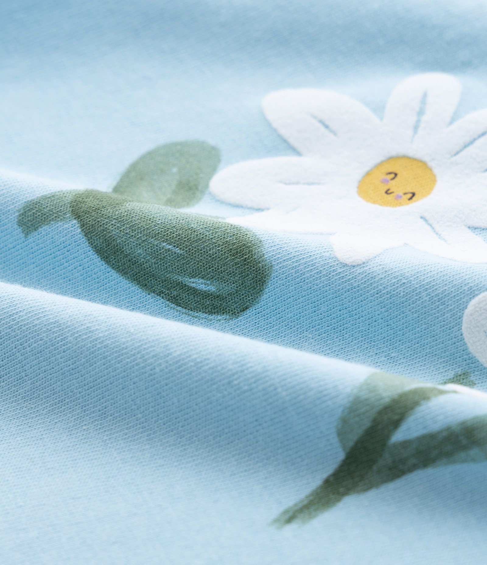 Blusa Infantil com Estampa Floral - Tam 1 a 6 Anos Azul 3