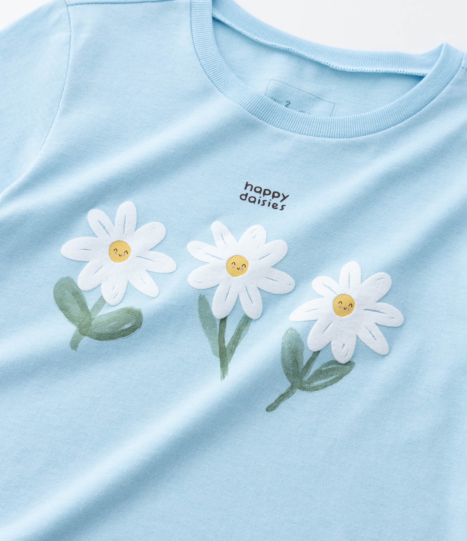 Blusa Infantil com Estampa Floral - Tam 1 a 6 Anos Azul 4