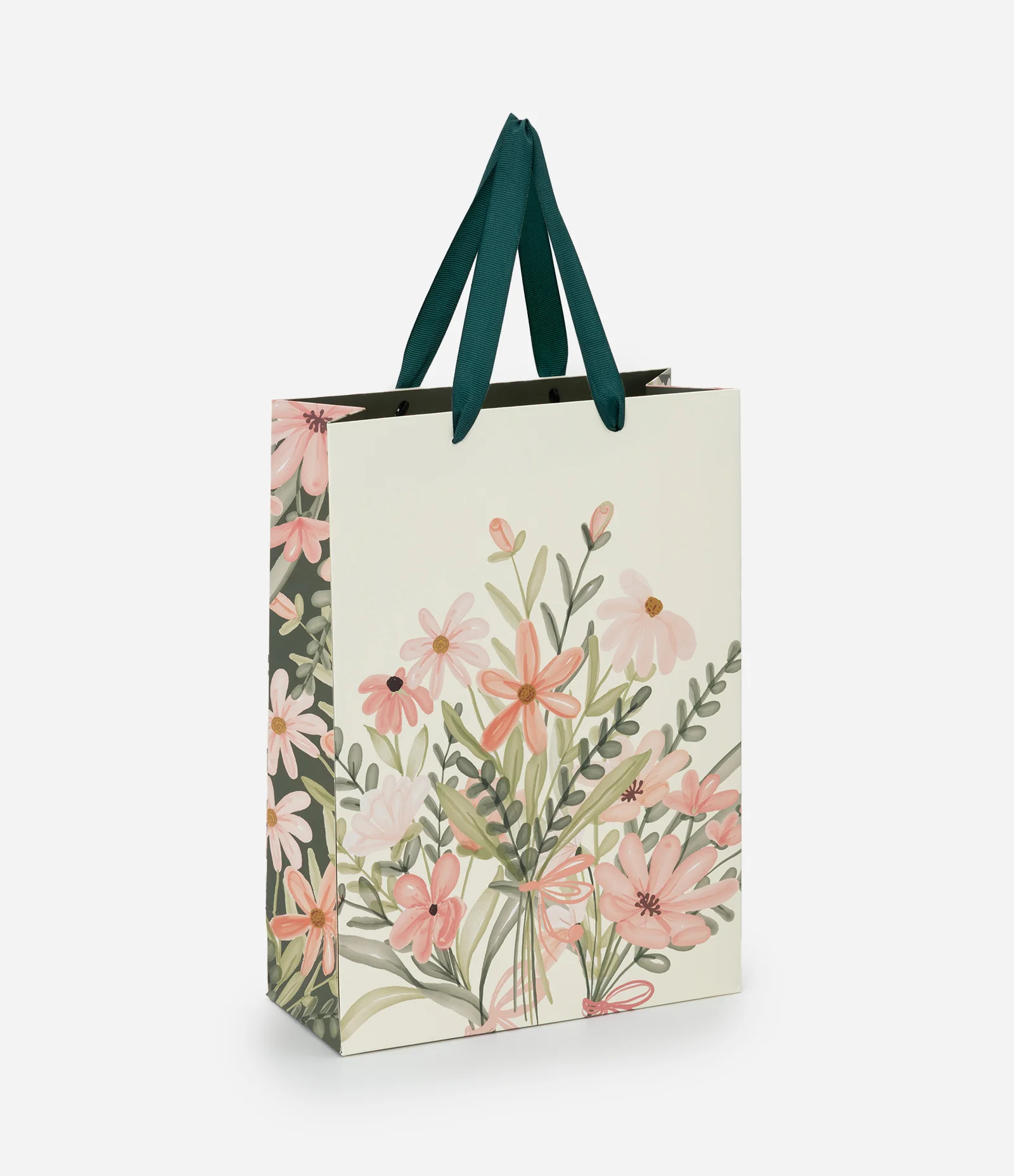 Embalagem de Presente Pequena com Estampa Floral Multicores 1