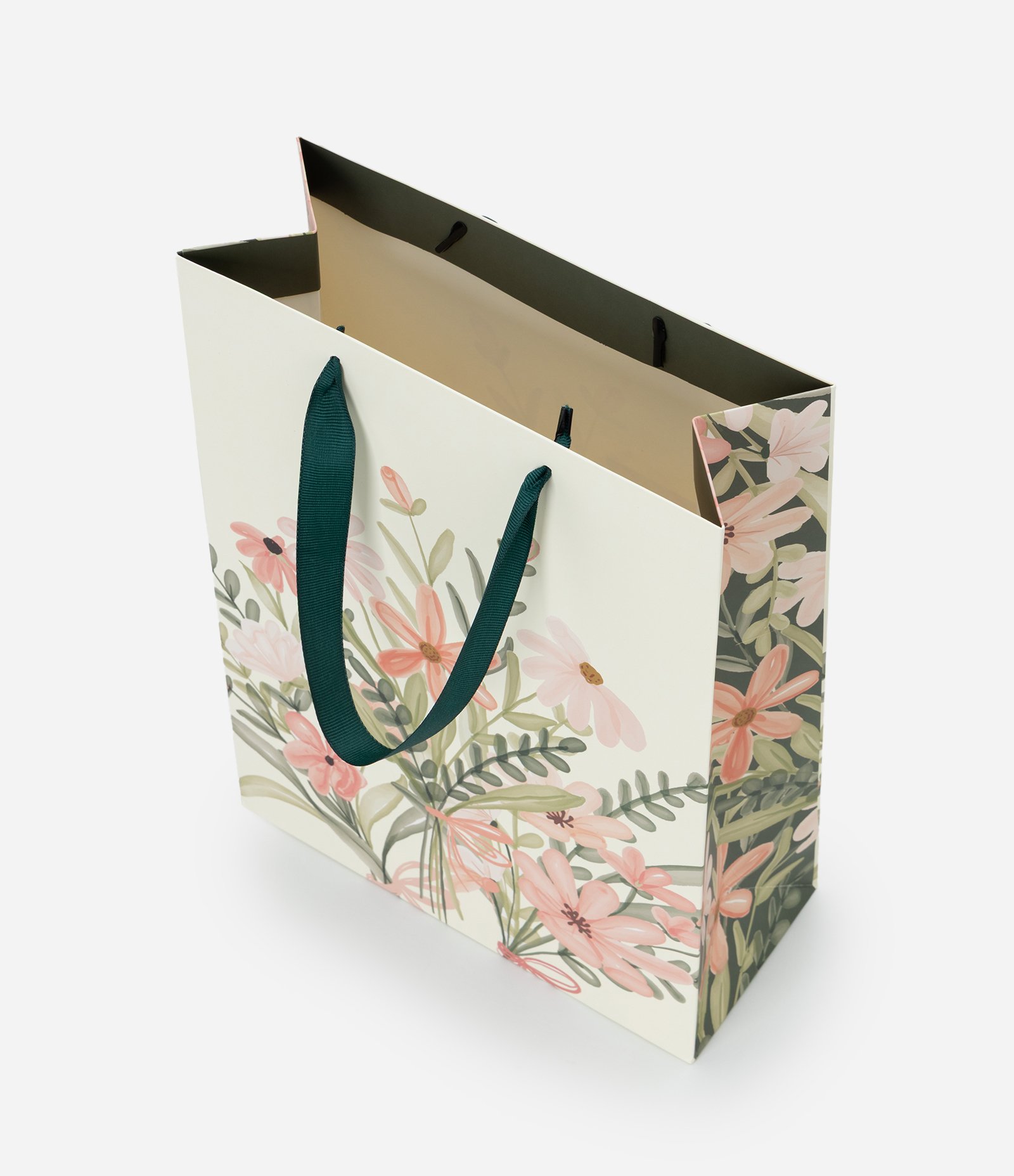 Embalagem de Presente Pequena com Estampa Floral Multicores 2
