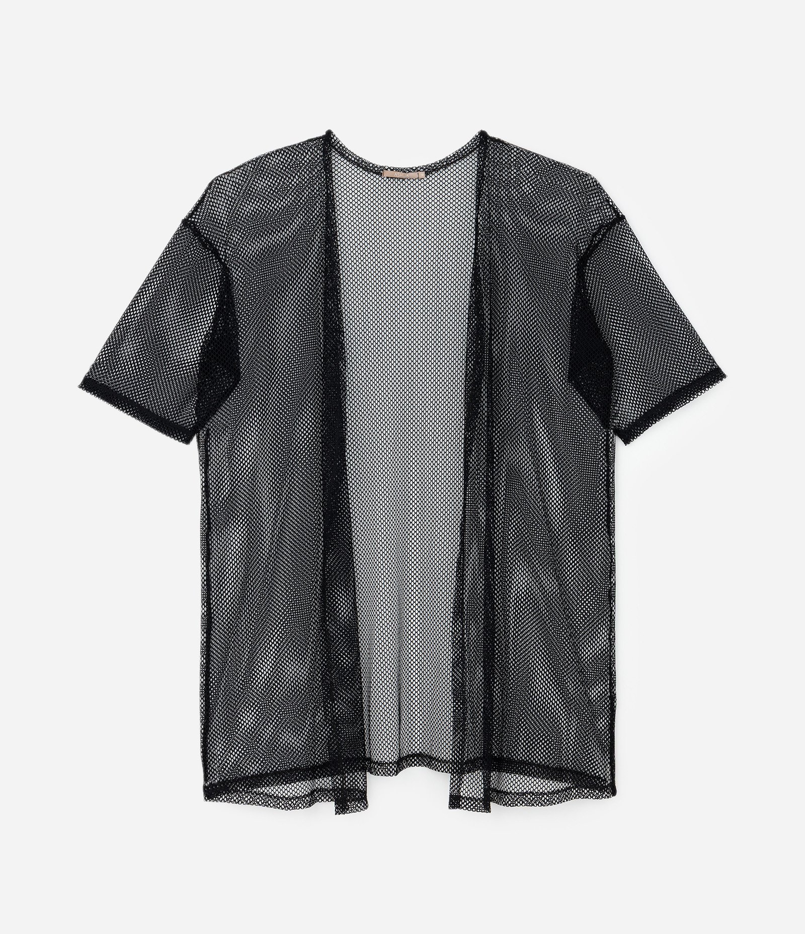 Kimono Alongado em Arrastão Curve & Plus Size Preto 5