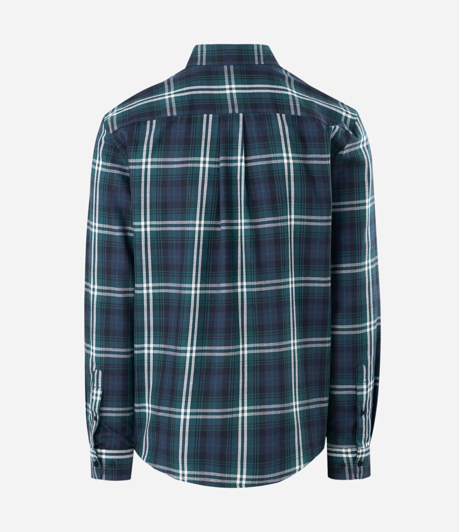 Camisa Manga Longa em Flanela e Estampa Xadrez Verde 2
