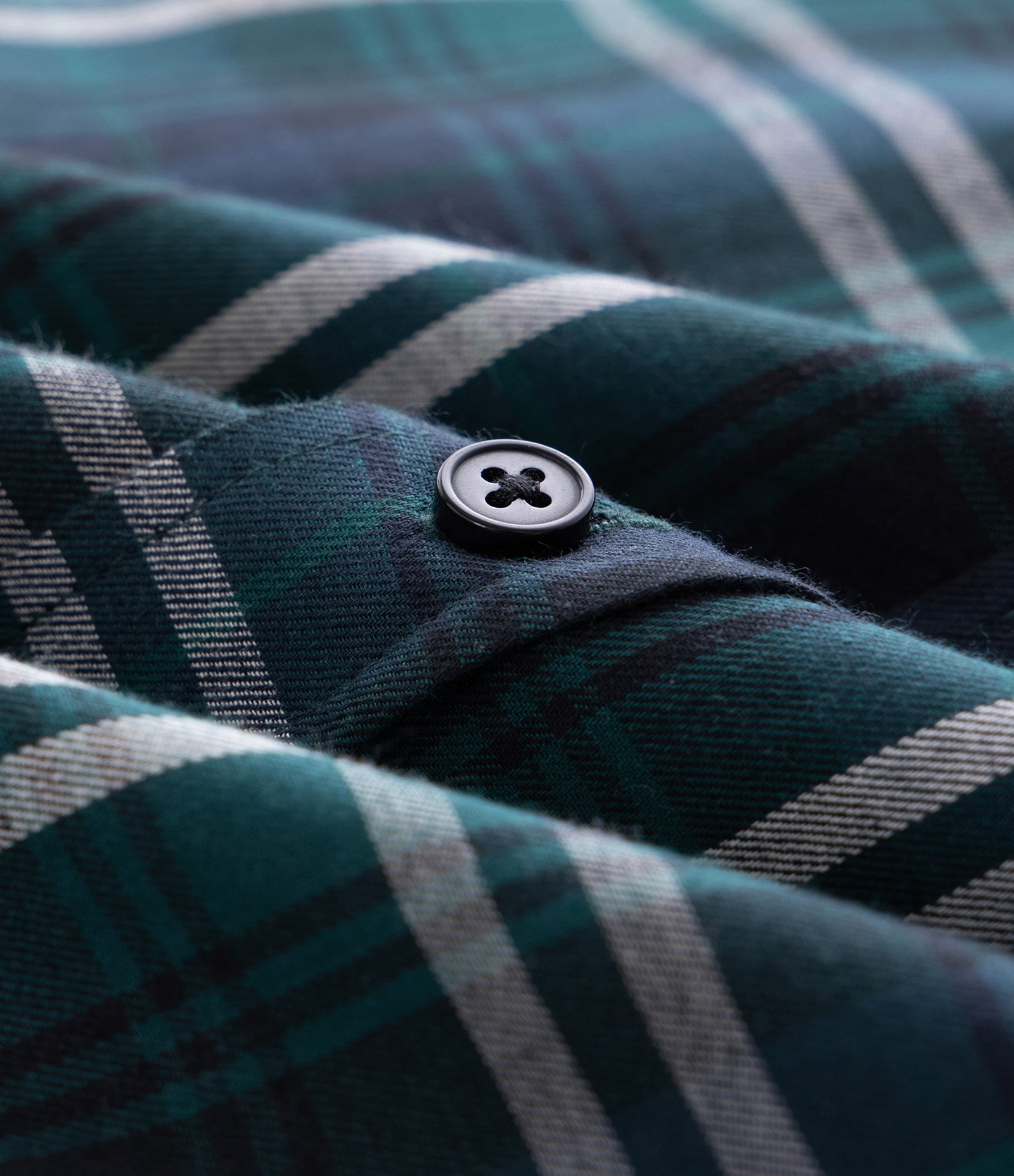 Camisa Manga Longa em Flanela e Estampa Xadrez Verde 3