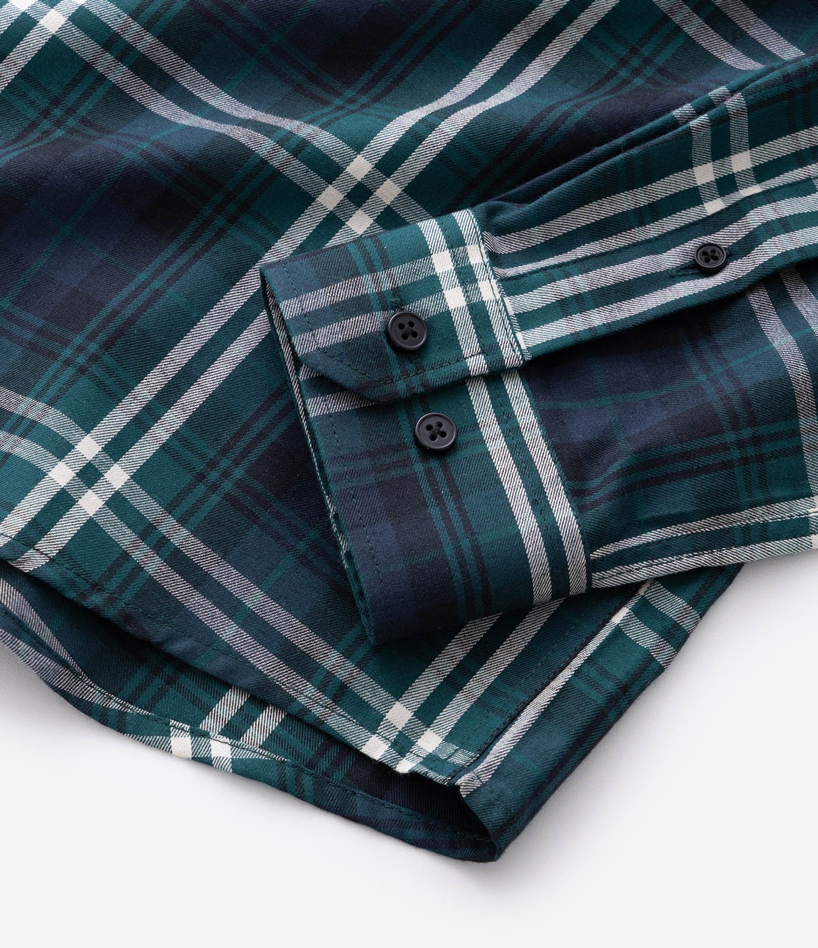 Camisa Manga Longa em Flanela e Estampa Xadrez Verde 4