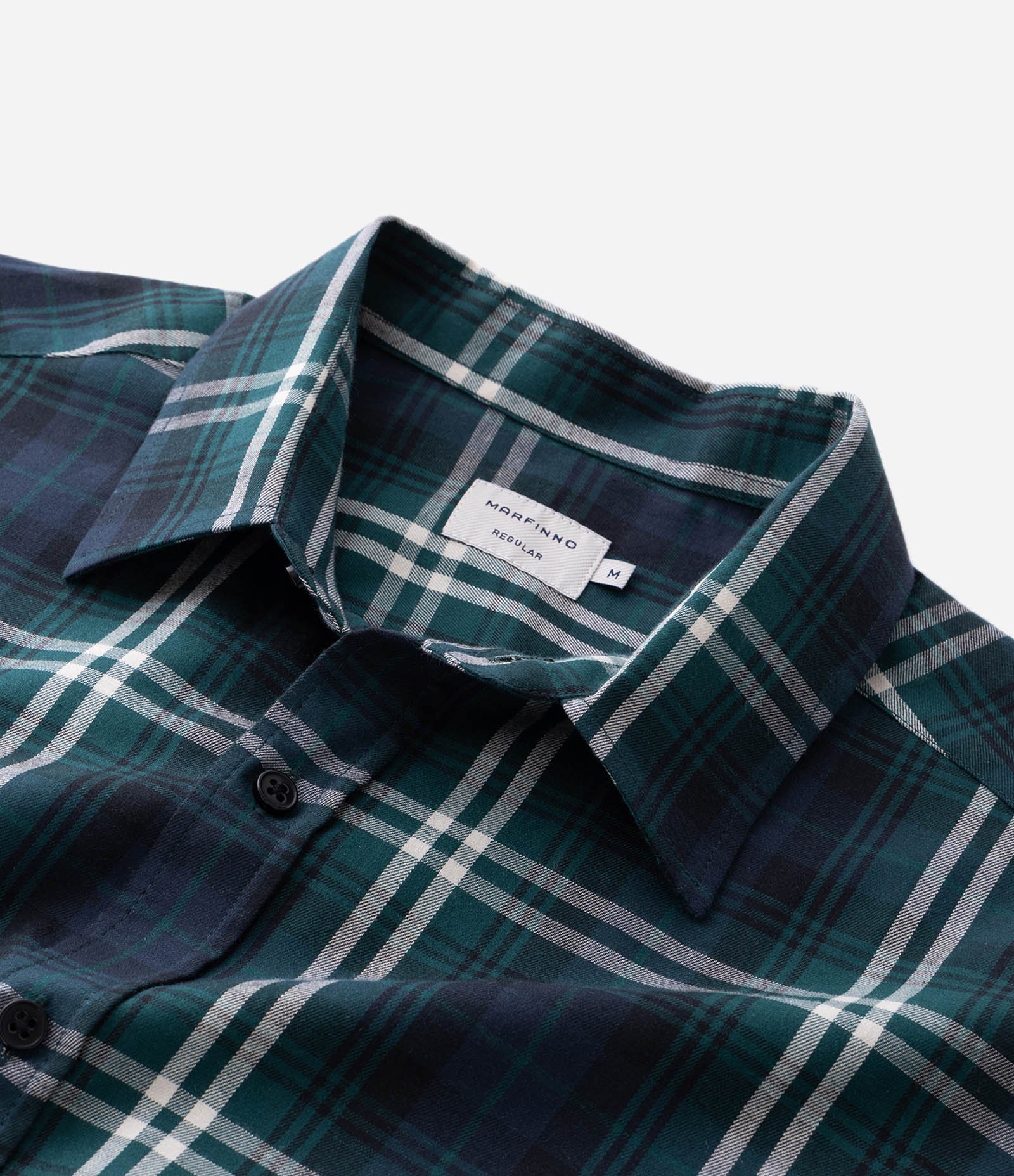 Camisa Manga Longa em Flanela e Estampa Xadrez Verde 5