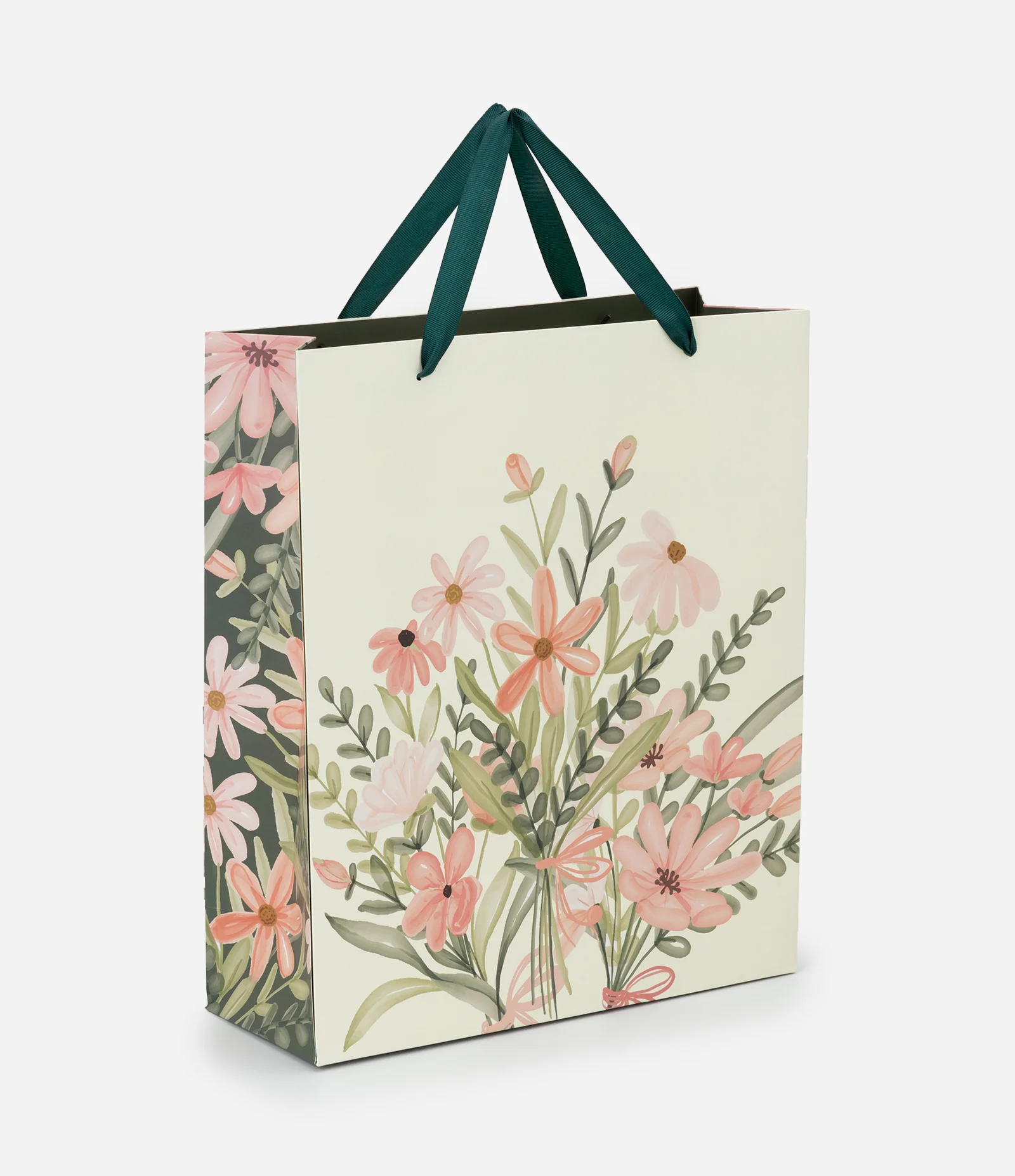 Embalagem de Presente Média com Estampa Floral e Cartõezinhos Multicores 1