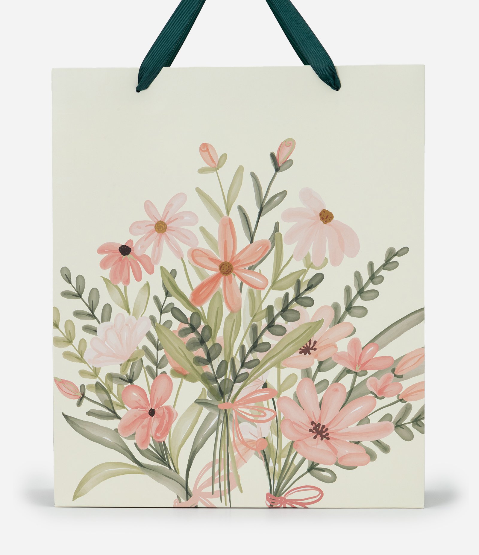 Embalagem de Presente Média com Estampa Floral e Cartõezinhos Multicores 2