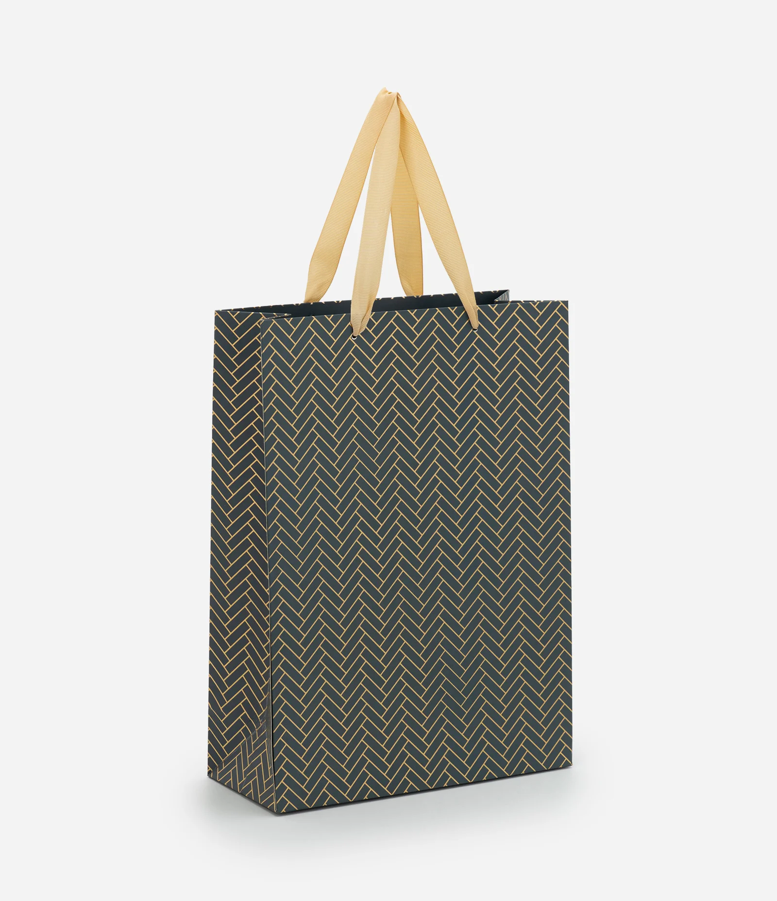 Embalagem de Presente Pequena com Estampa Geométrica Azul 1