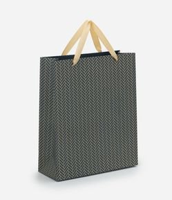 Embalagem de Presente Média com Estampa Geométrica