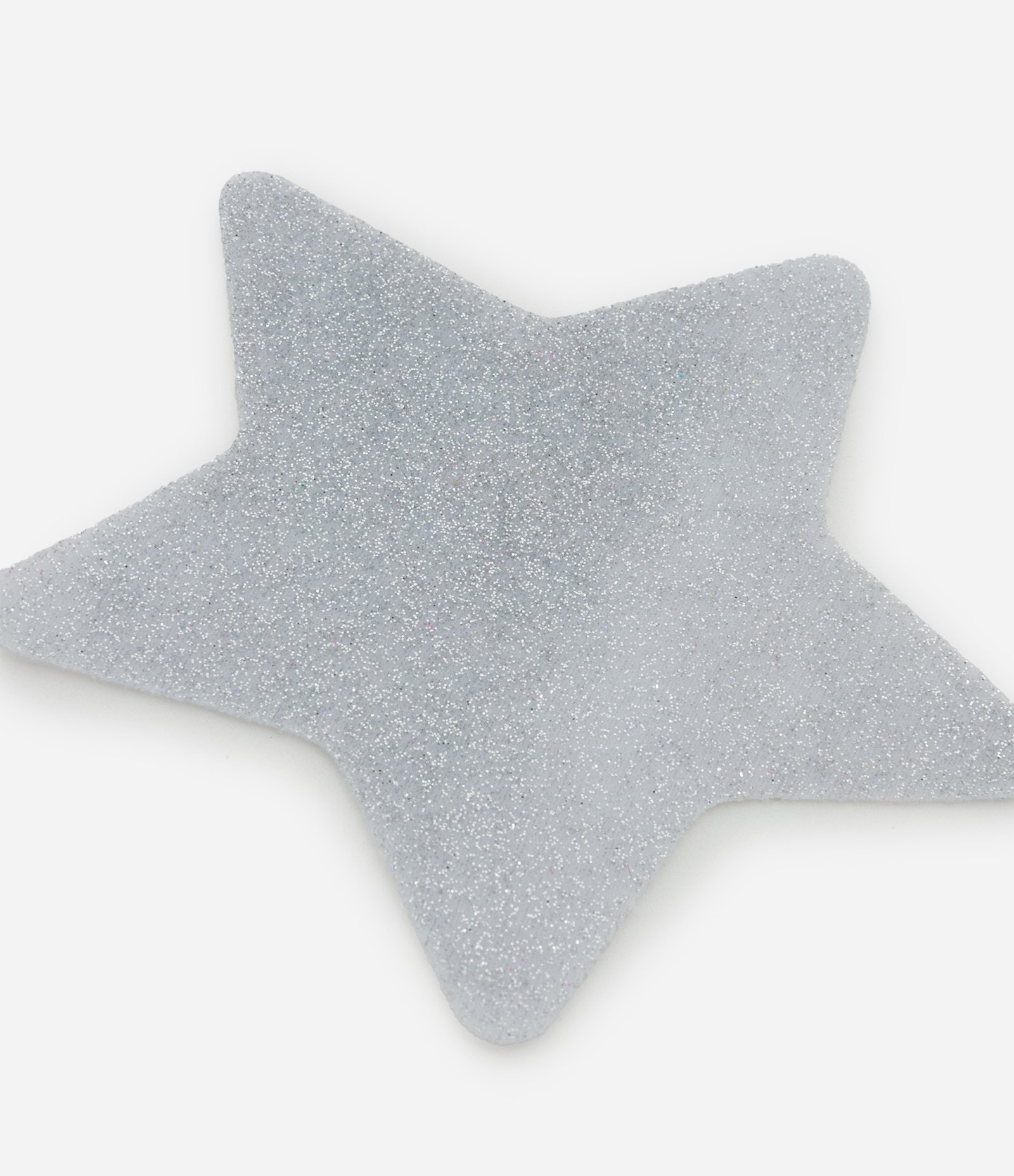 Protetor de Seios em Silicone no Formato Estrela com Glitter Silver 3