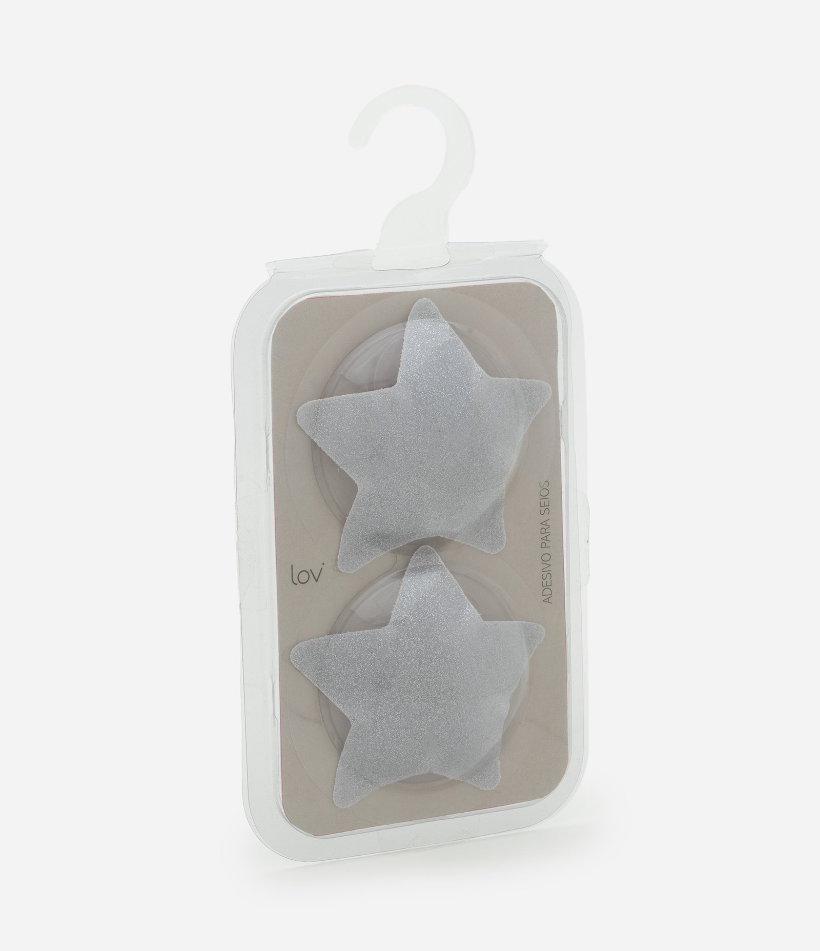 Protetor de Seios em Silicone no Formato Estrela com Glitter Silver 4