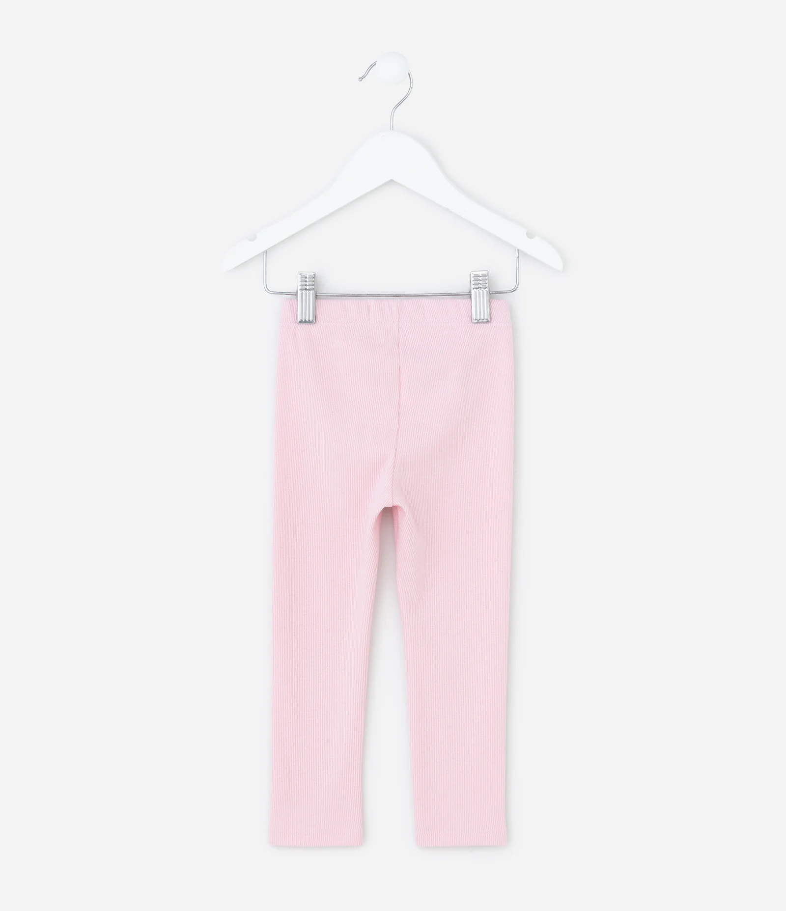 Calça Legging Infantil Canelada em Ribana – Tam 1 A 5/6 Anos Rosa 2