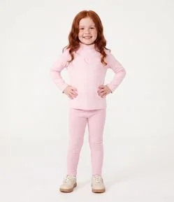 Calça Legging Infantil Canelada em Ribana – Tam 1 A 5/6 Anos