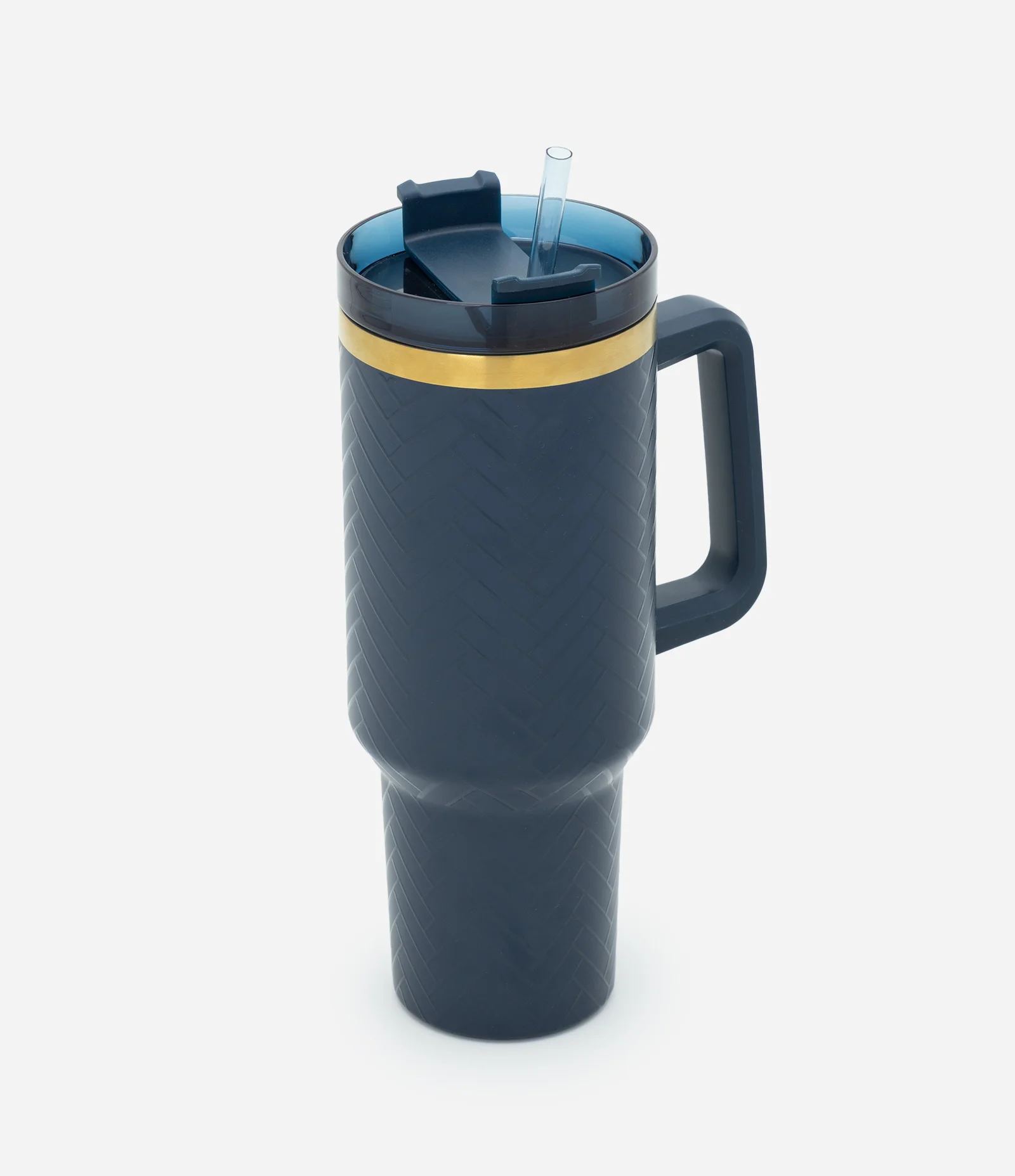 Copo Térmico com Canudo Reutilizável 1,2L Azul 1