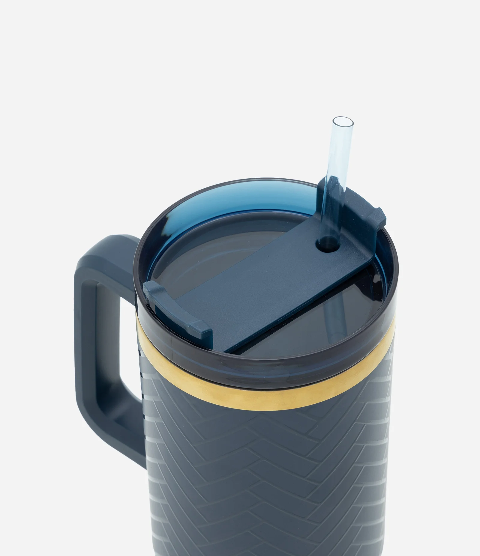 Copo Térmico com Canudo Reutilizável 1,2L Azul 2