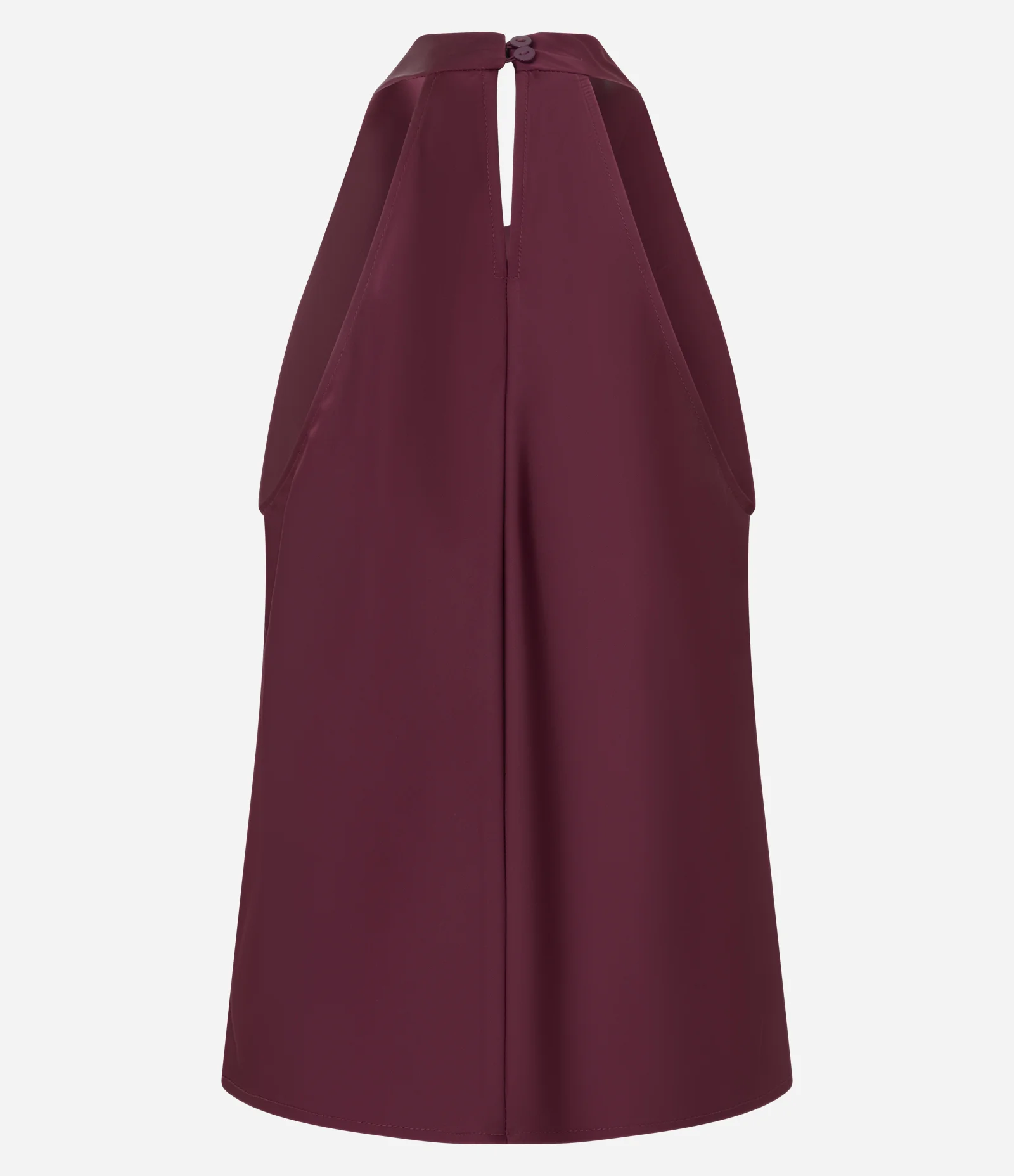 Blusa Frente Única em Cetim com Decote Degagê e Amarração nas Costas Vermelho 2