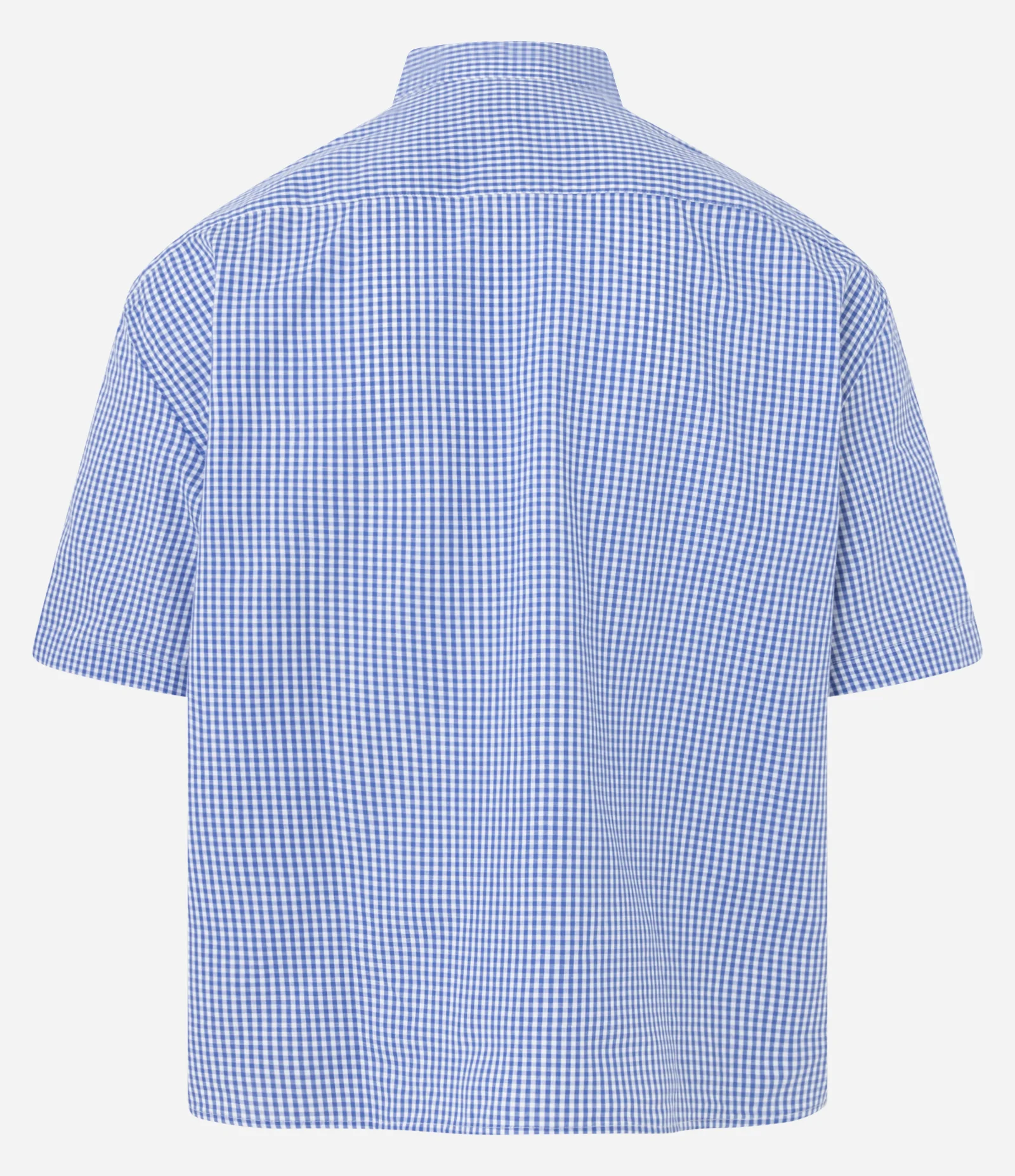 Camisa Regular em Algodão com Estampa Xadrez Azul 2